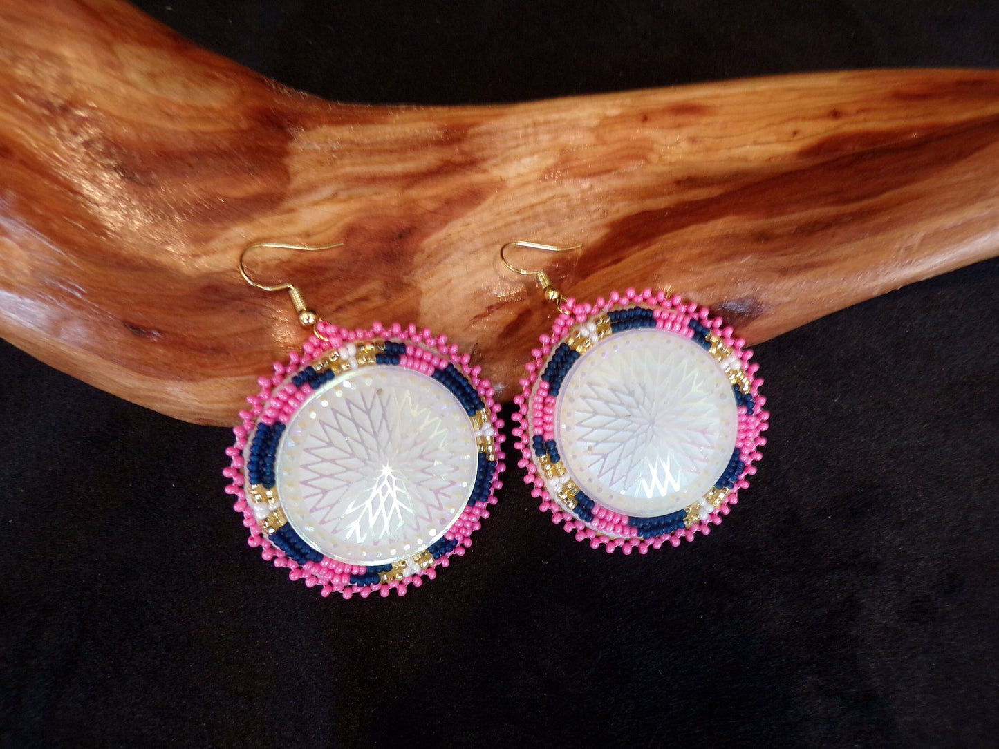 Hand Beaded Earrings - Authentic Ojibwe Beadwork
