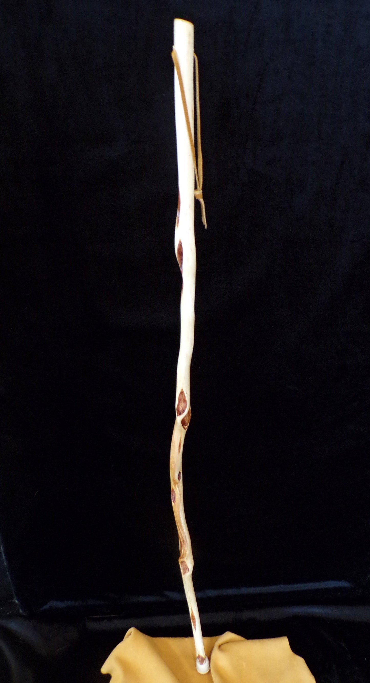 Hand Carved Diamond Willow Walking Stick - Anishinaabe Made