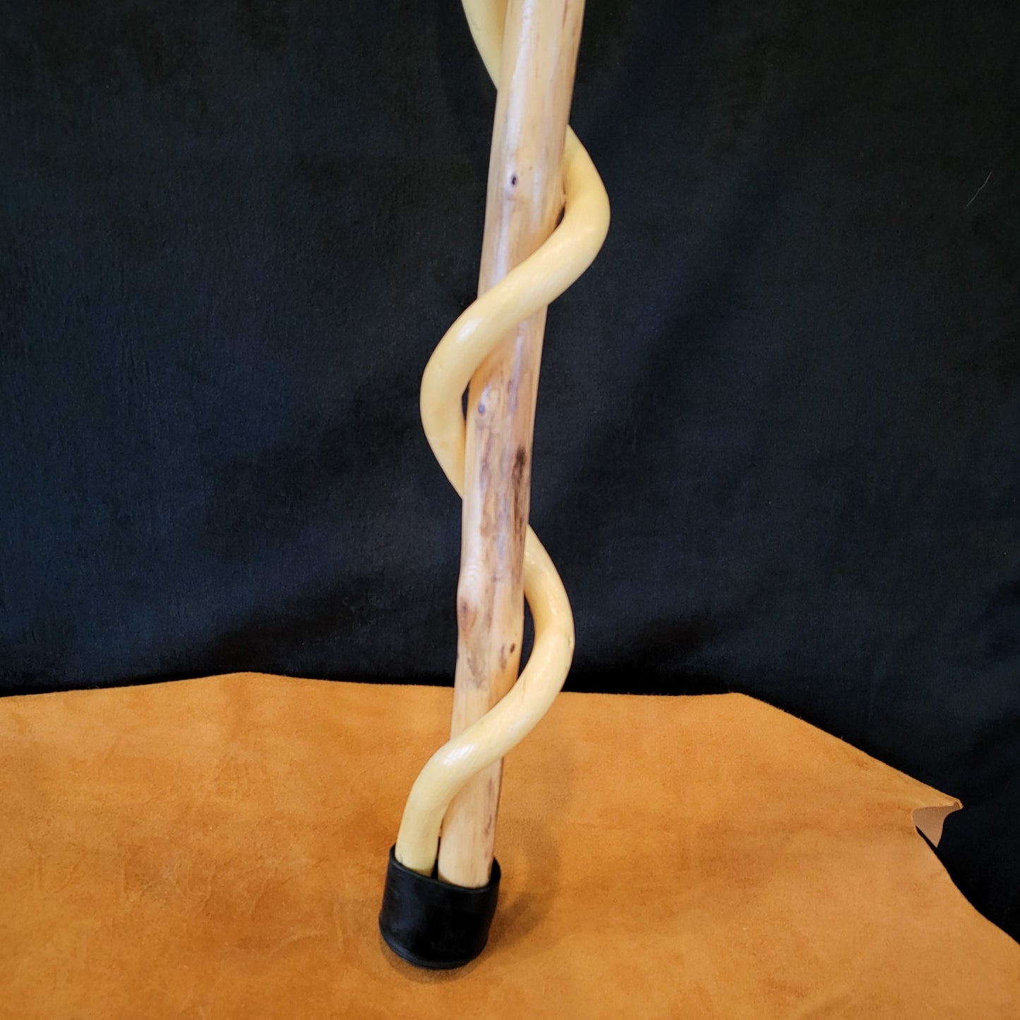 36 Inch Vined Wooden Cane - Anishinaabe Made