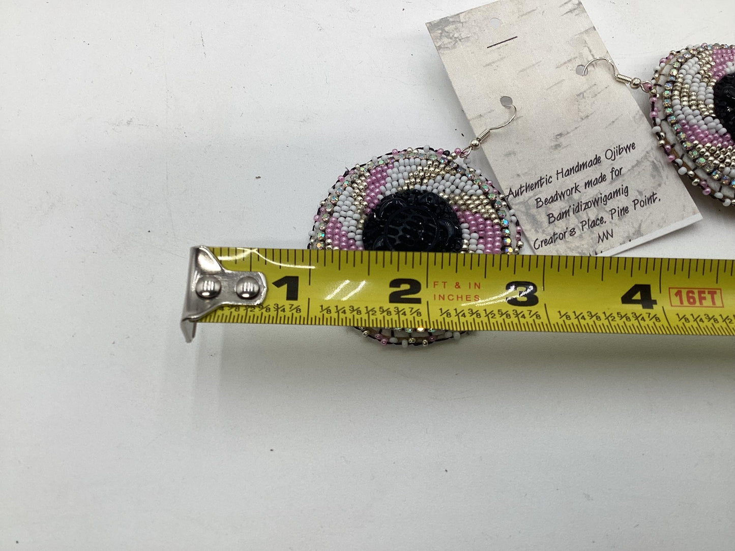 Hand Beaded Turtle Earrings - Native Made