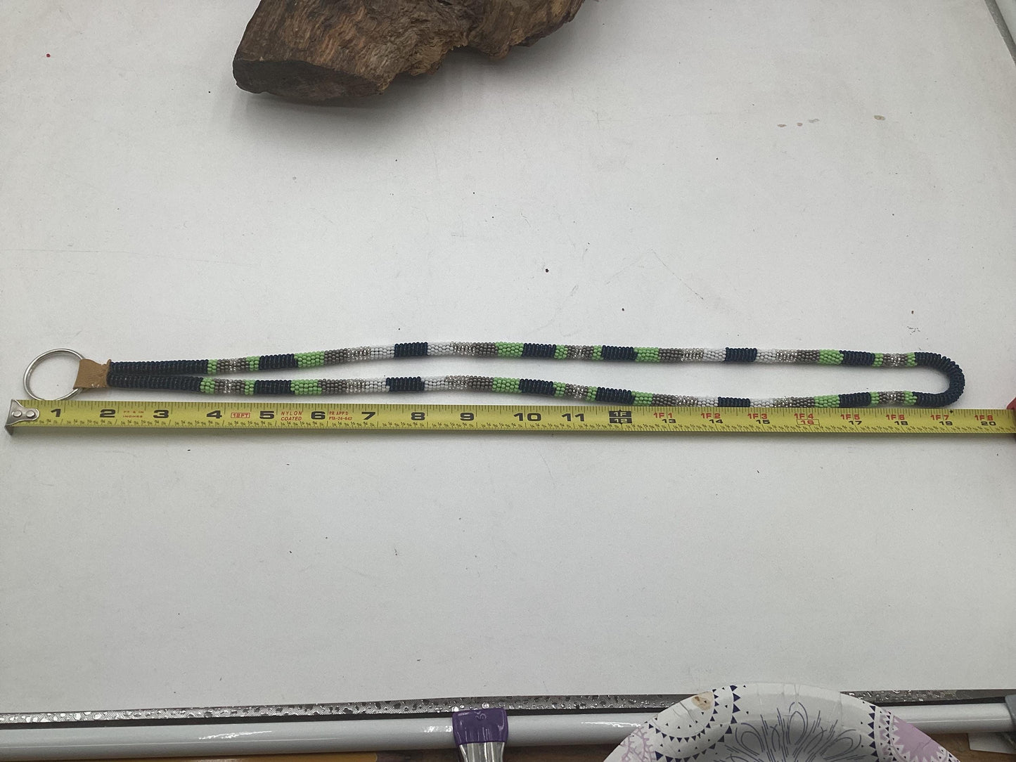 Long Hand Beaded Lanyard - Ojibwe/Anishinaabe Made - Free Shipping