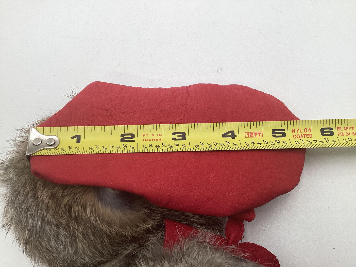 Handmade Baby Leather Red Moccasins – Ojibwe Anishinaabe Pucker Toe Style