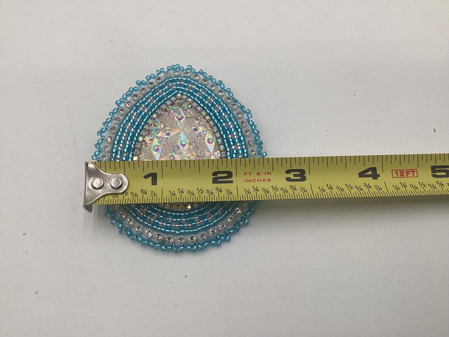 Large Shimmering Hand Beaded Earrings - Ojibwe/Anishinaabe Made