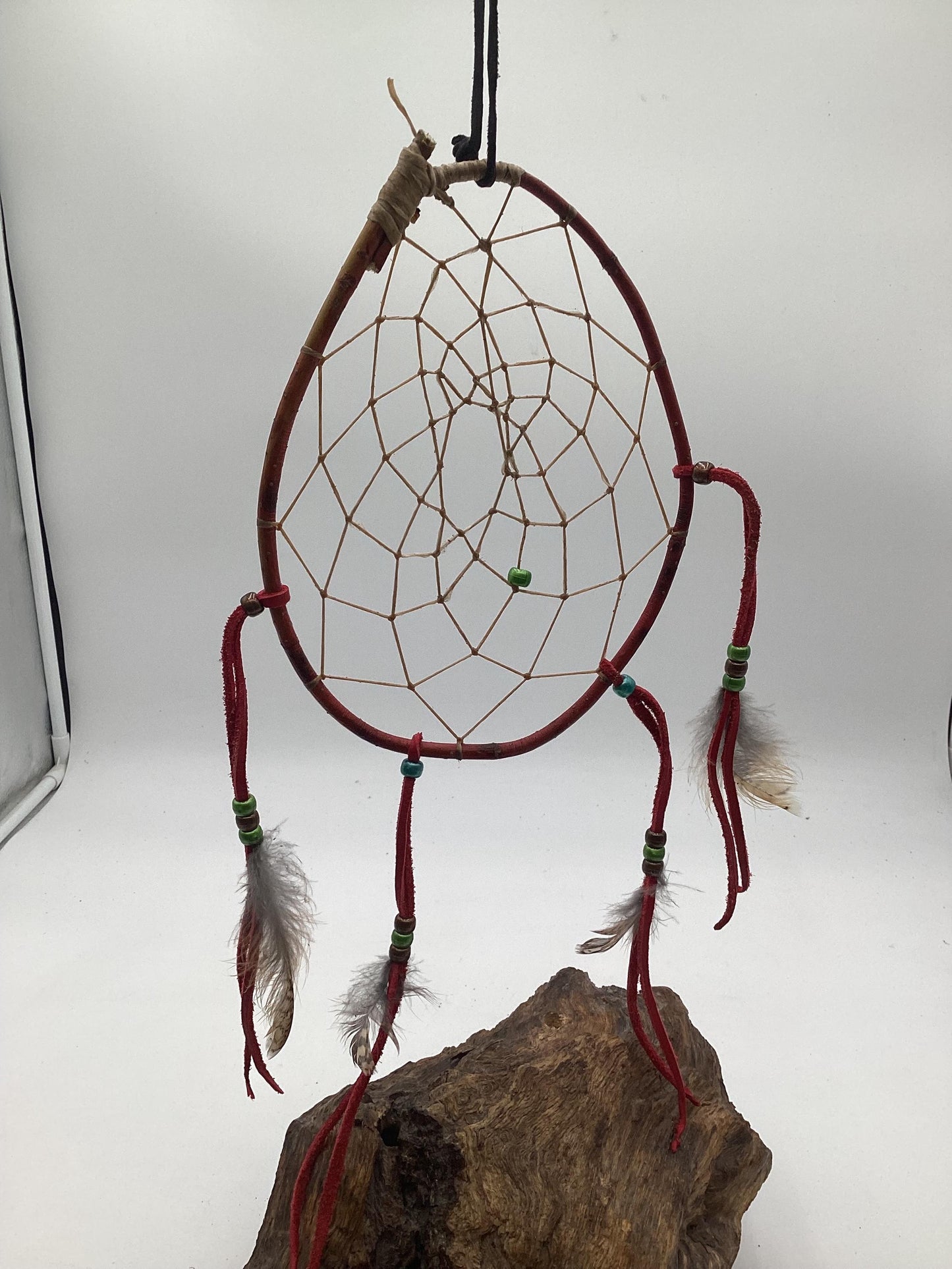 Authentic Handmade Red Willow Dream Catcher - Anishinaabe/Ojibwe