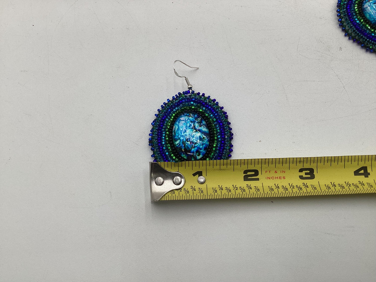 Hand Beaded Earrings: Anishinaabe/Ojibwe Beadwork, Hypoallergenic Hooks
