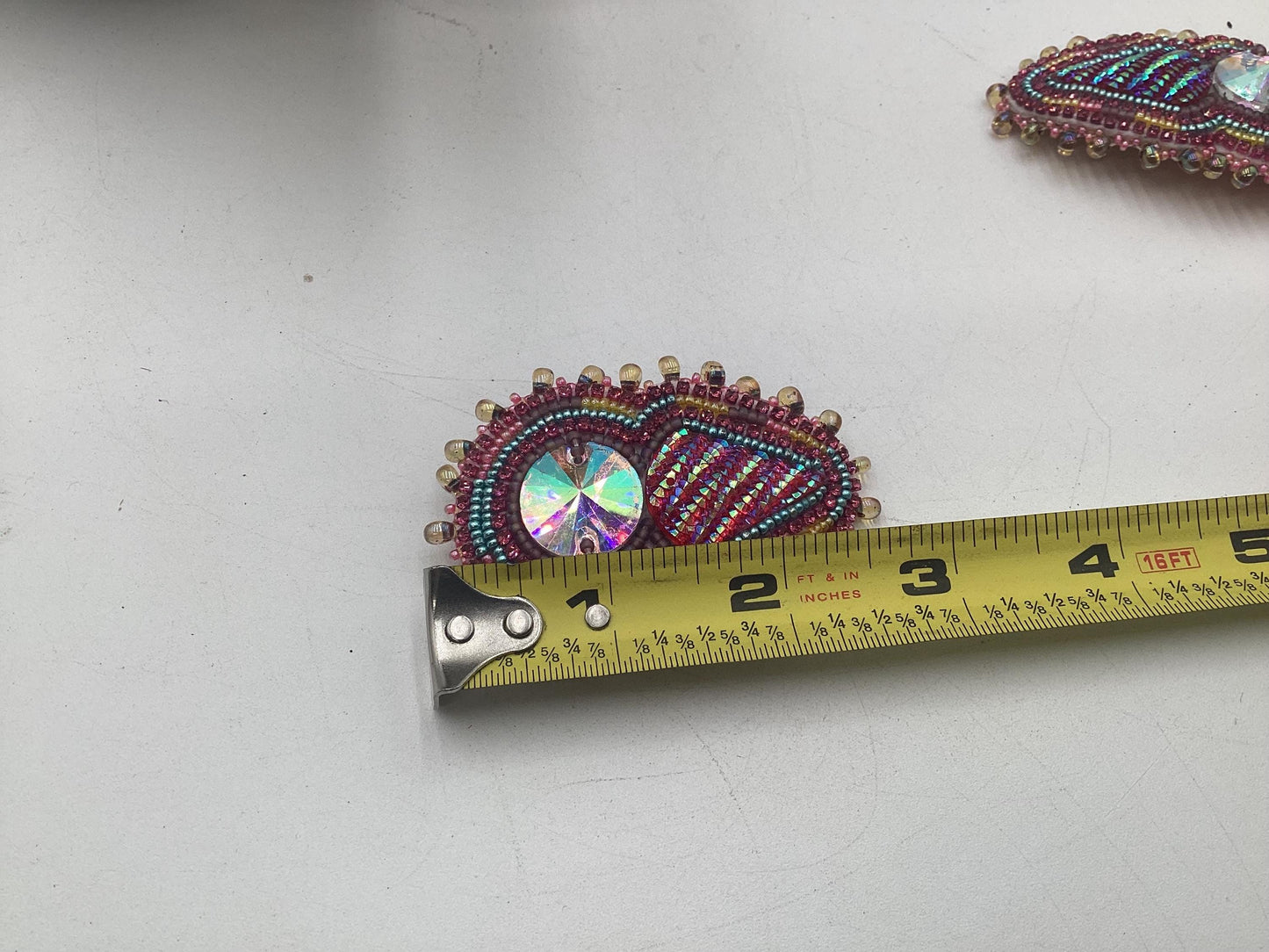 Hand Beaded Double-Center Earrings – Anishinaabe/Ojibwe Beadwork