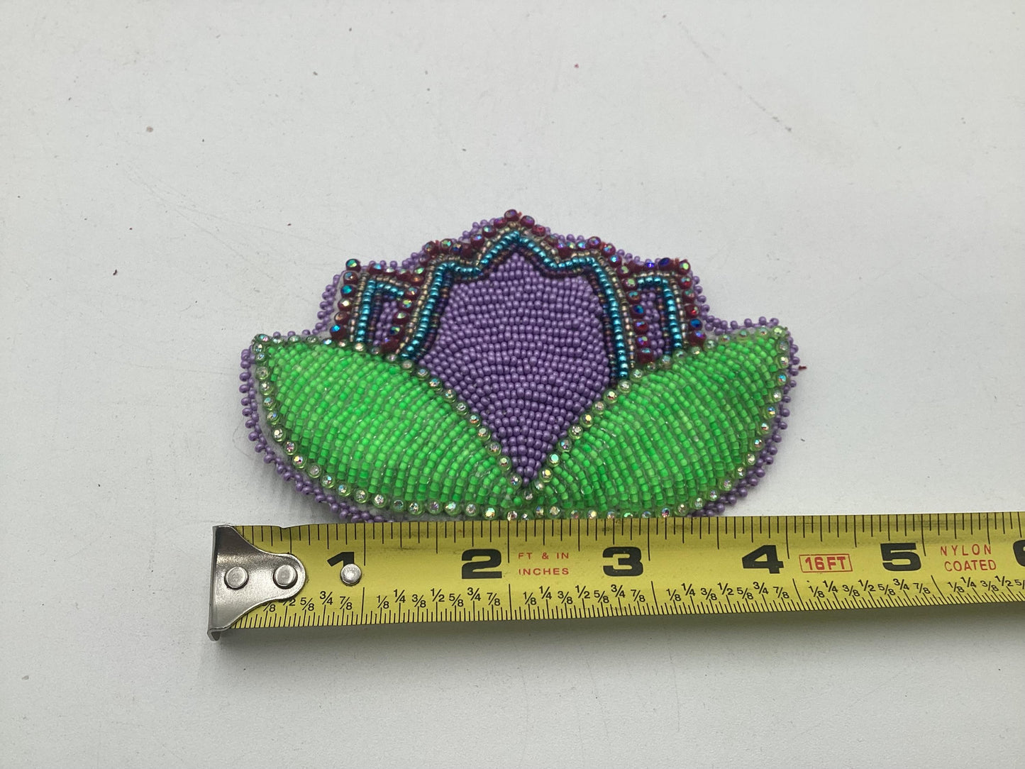 Hand Beaded Flower Barrette - Ojibwe/Anishinaabe Made - Heirloom Quality