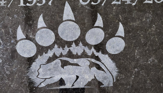 Burial Stone - Customized Granite and Concrete Grave Marker - Onsite PIck-up only