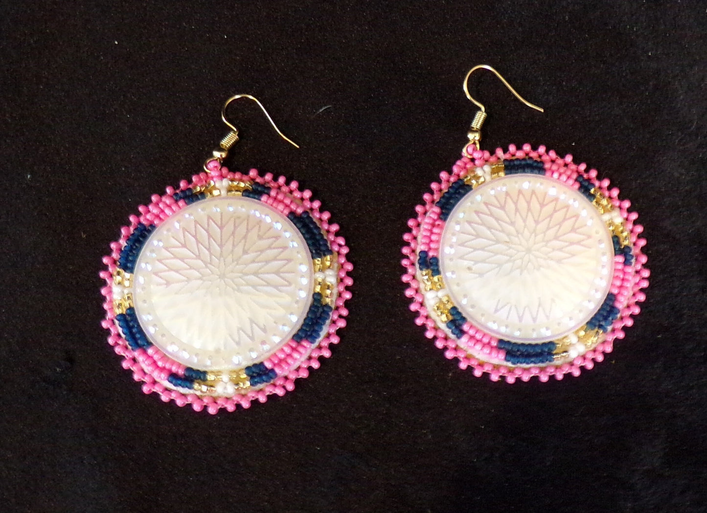 Hand Beaded Earrings - Authentic Ojibwe Beadwork