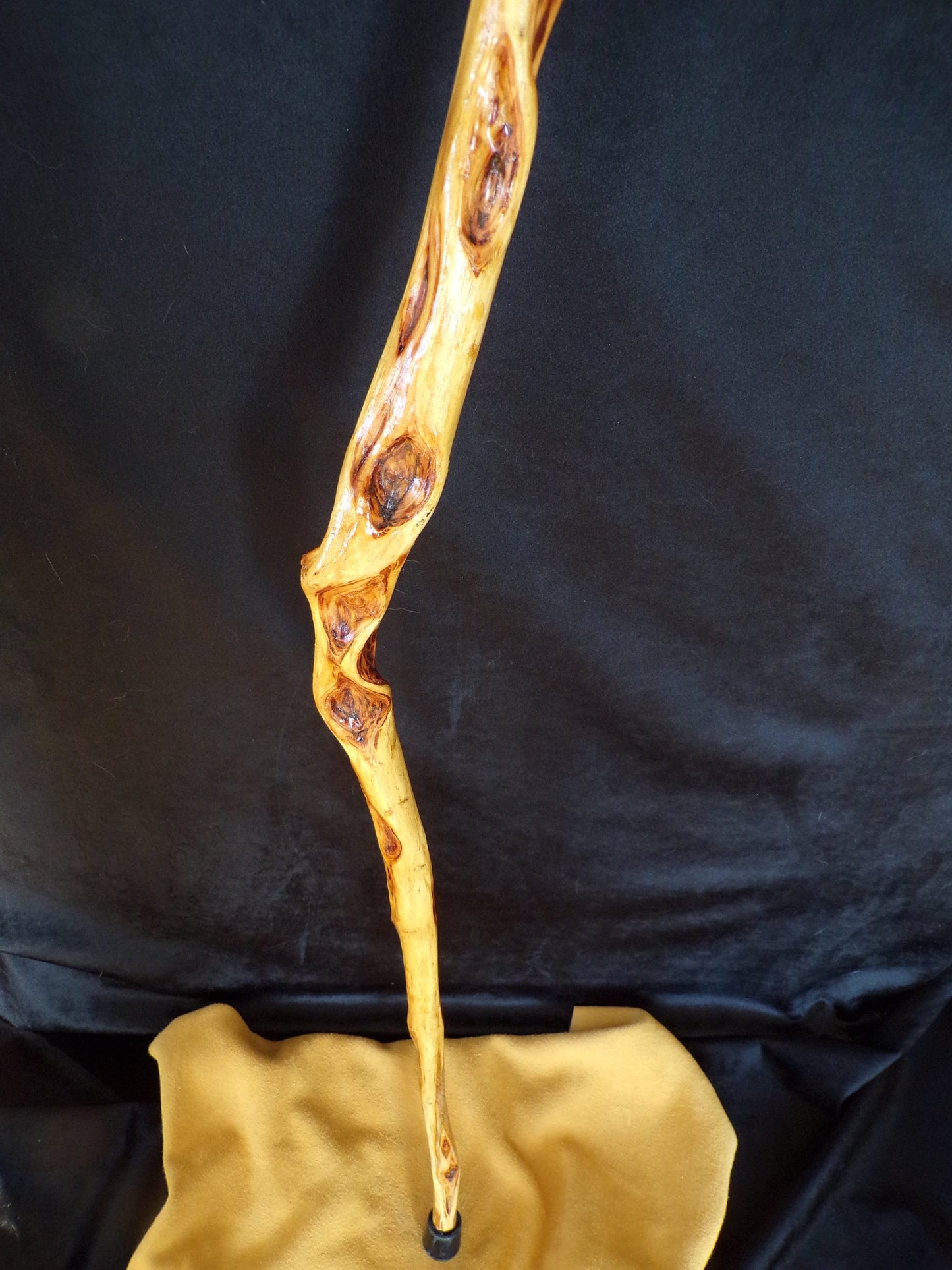 58 Inch Diamond Willow Hiking Stick: Hand Carved Ojibwe Staff