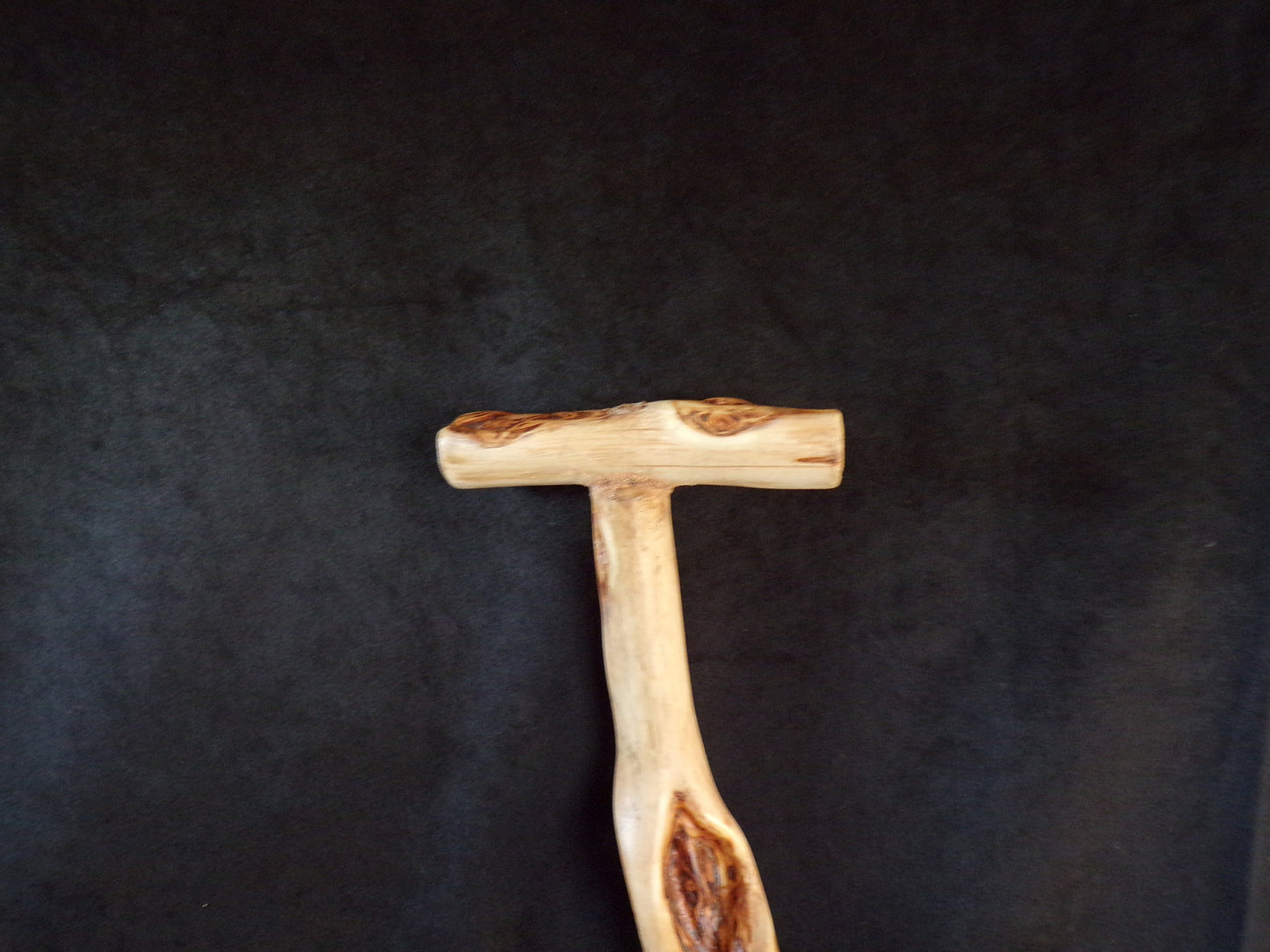 33 Inch Diamond Willow Walking Cane - Hand Carved Ojibwe Artisan