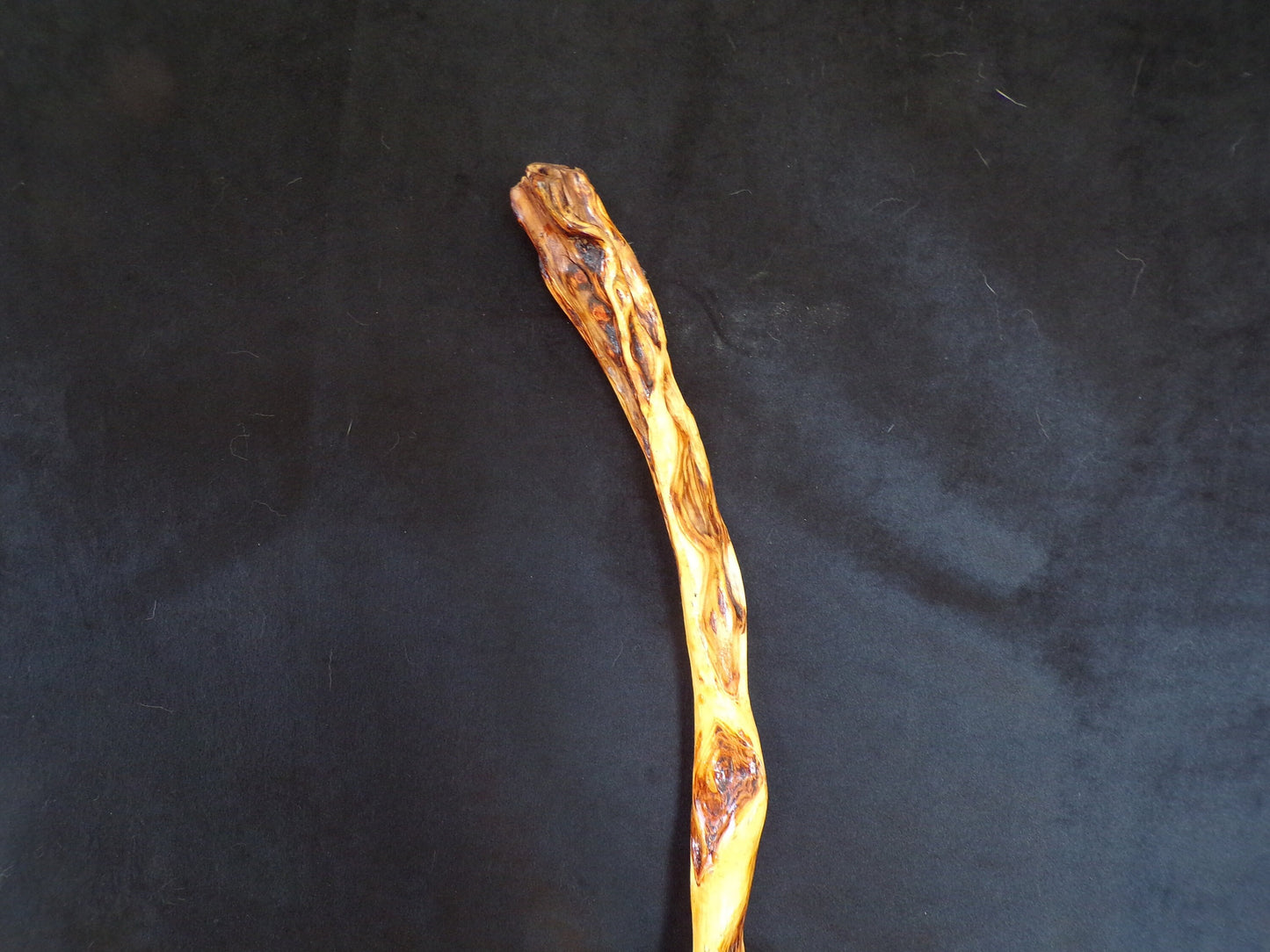 58 Inch Diamond Willow Hiking Stick: Hand Carved Ojibwe Staff
