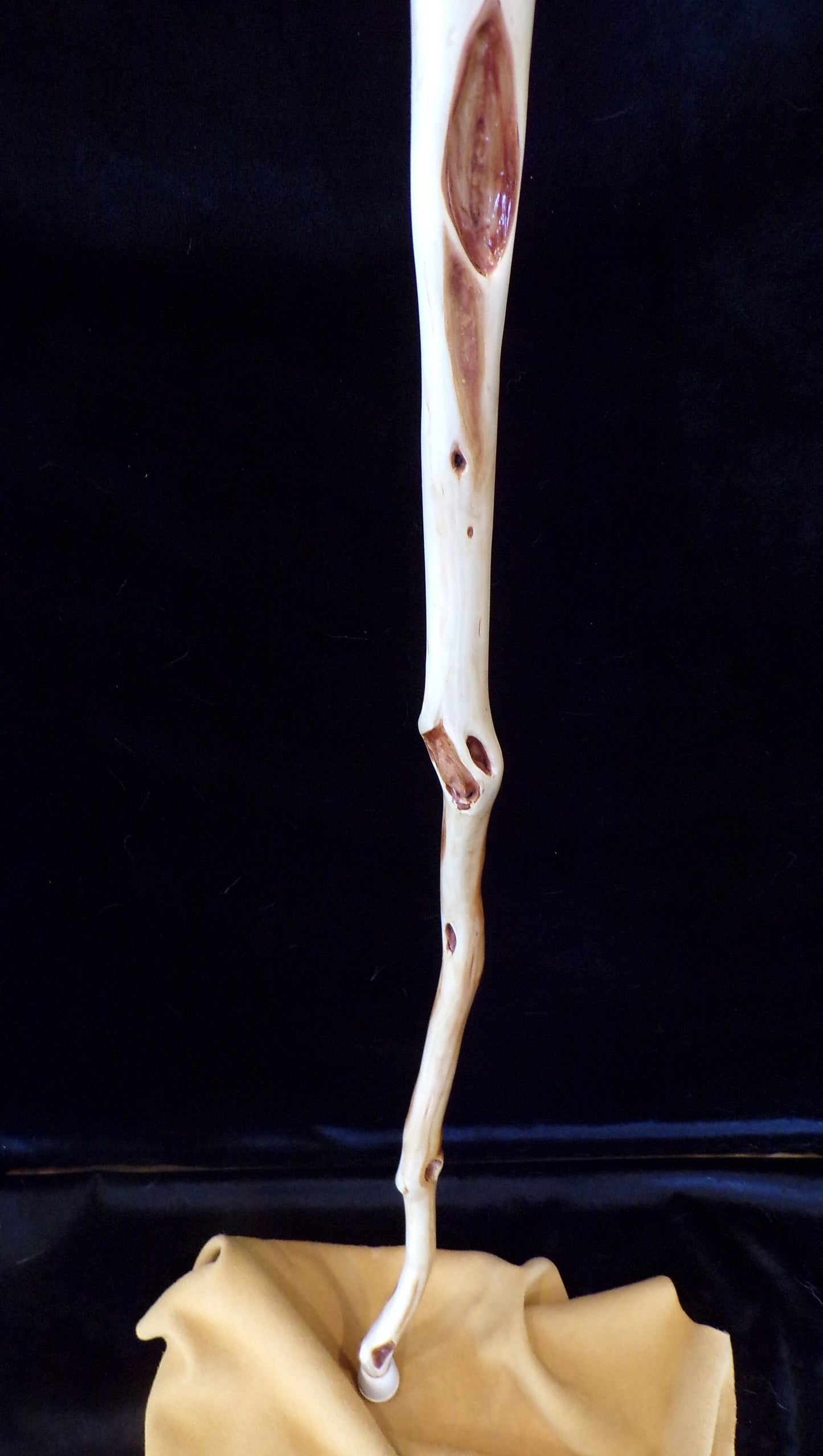 Hand Carved Diamond Willow Walking Stick - Anishinaabe Made