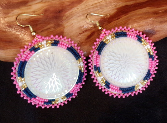 Hand Beaded Earrings - Authentic Ojibwe Beadwork