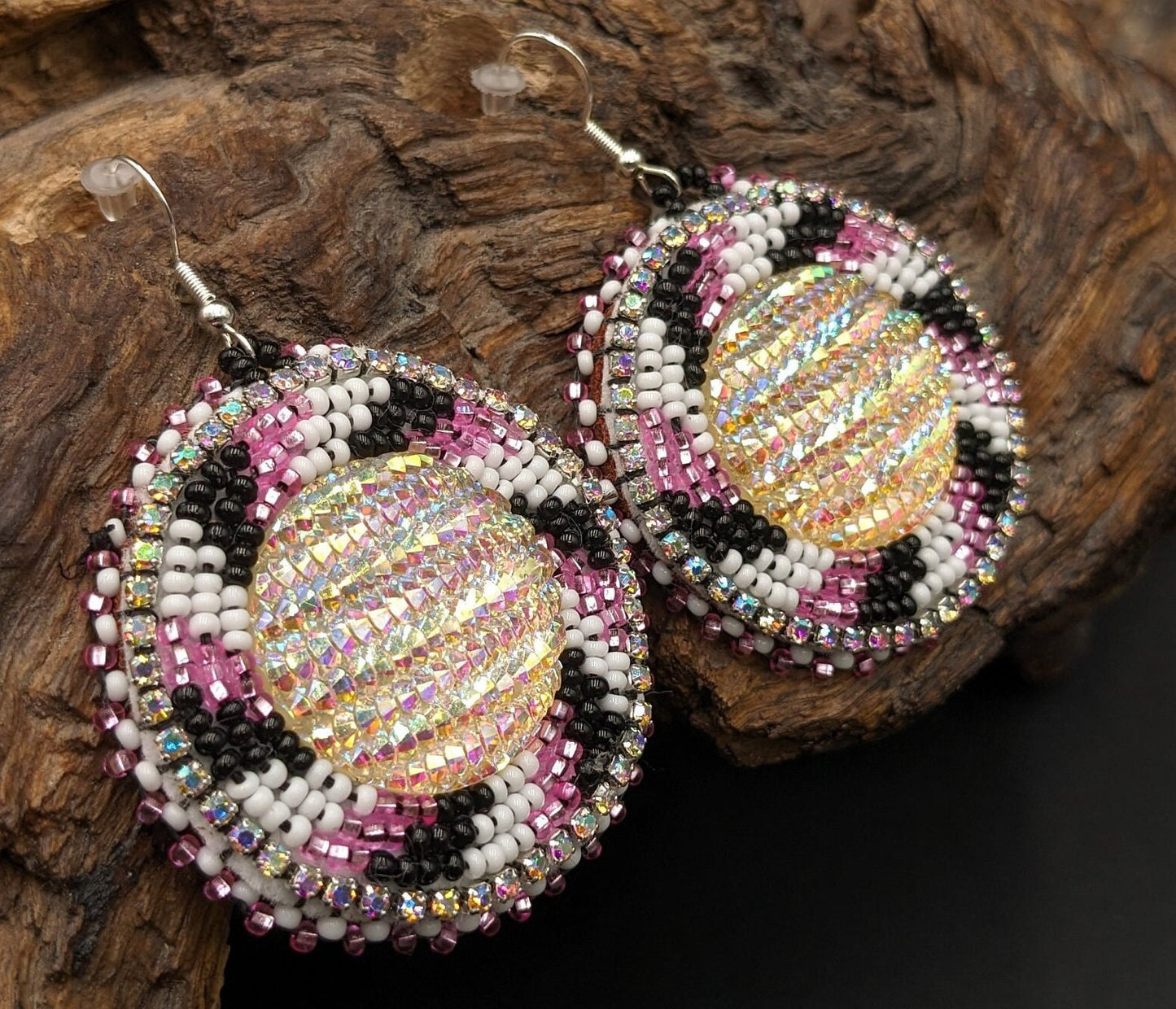 Star light Shimmering Earrings- Anishinaabe/ Ojibwe Made