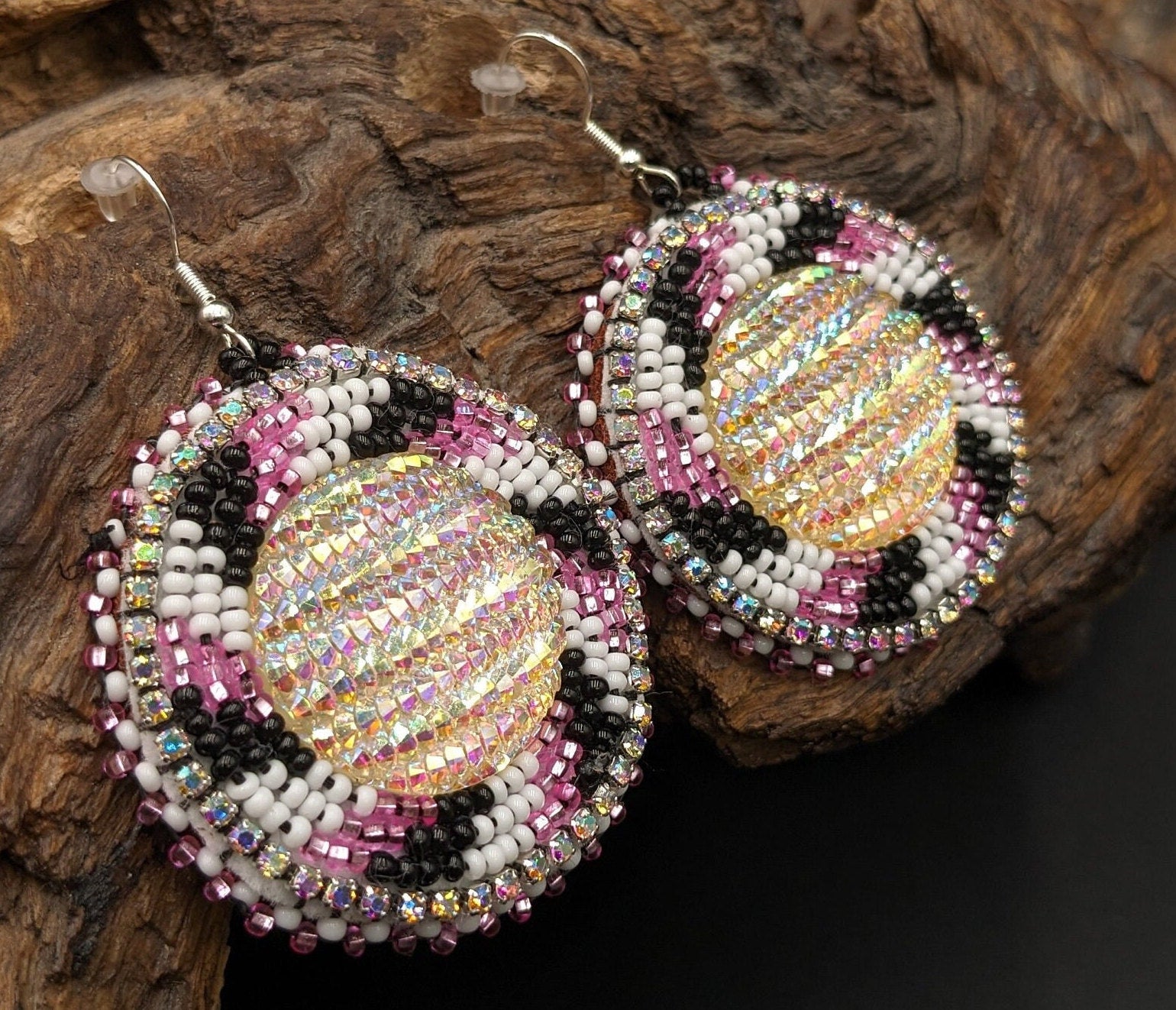 Star light Shimmering Earrings- Anishinaabe/ Ojibwe Made