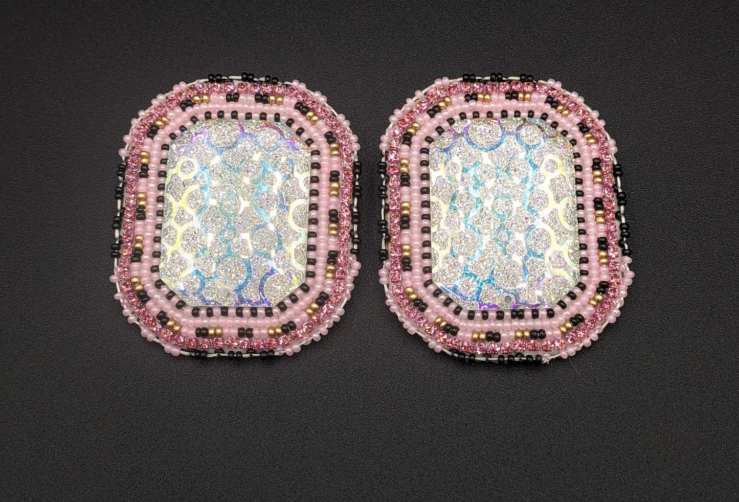 Strawberry Celebration - Hand Beaded Earrings