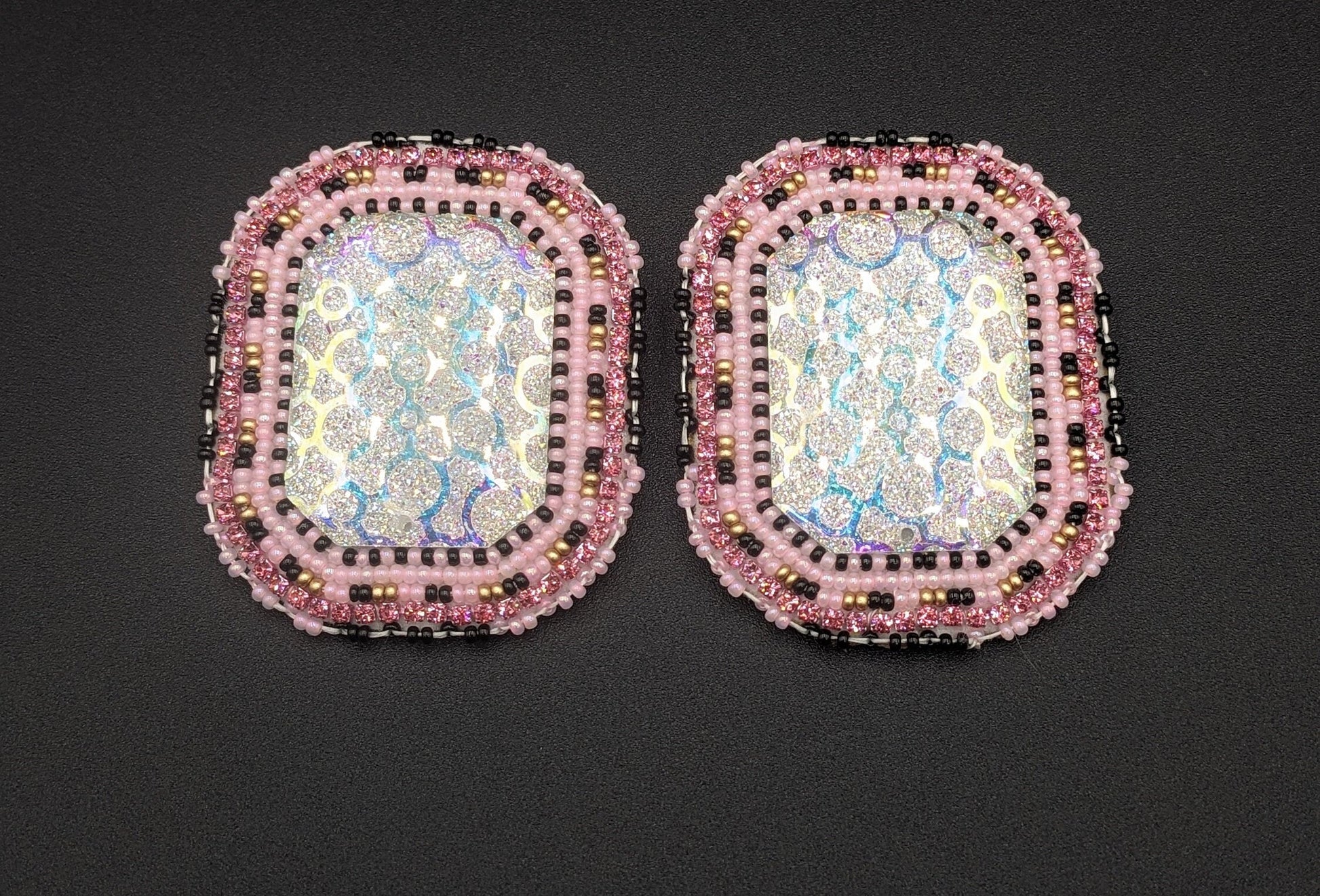 Strawberry Celebration - Hand Beaded Earrings