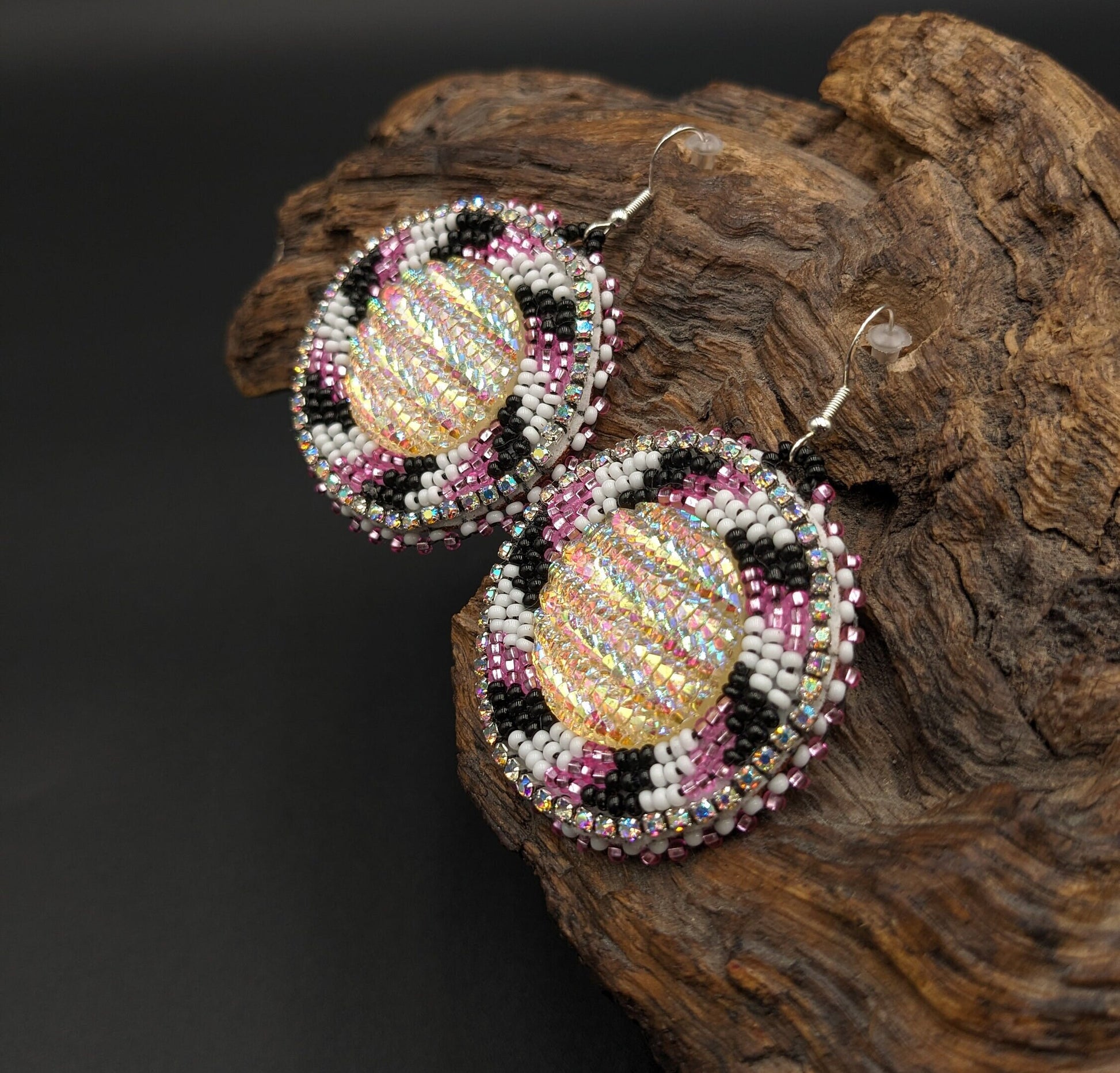 Star light Shimmering Earrings- Anishinaabe/ Ojibwe Made