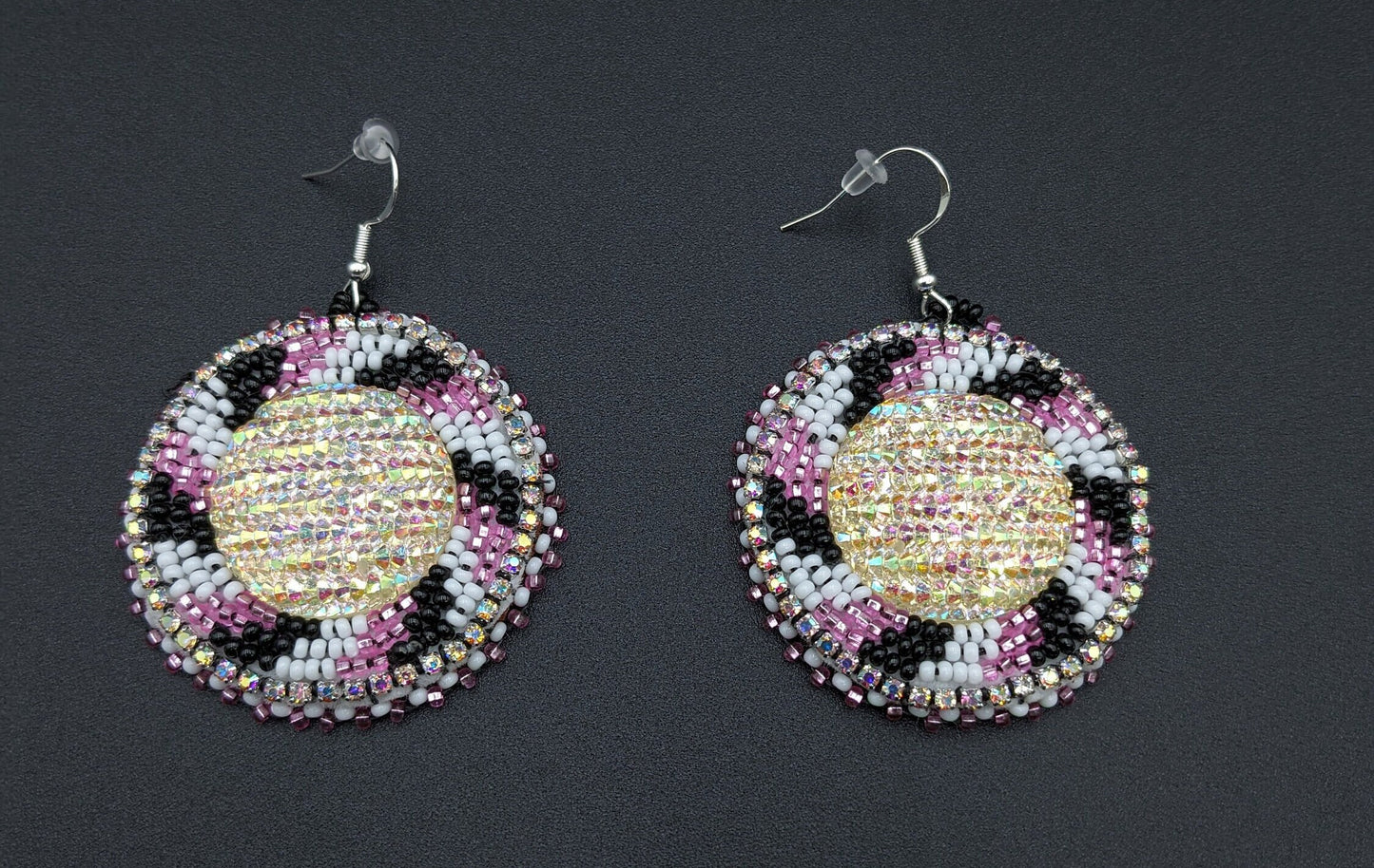 Star light Shimmering Earrings- Anishinaabe/ Ojibwe Made