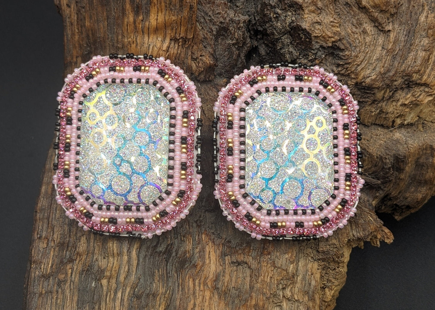 Strawberry Celebration - Hand Beaded Earrings