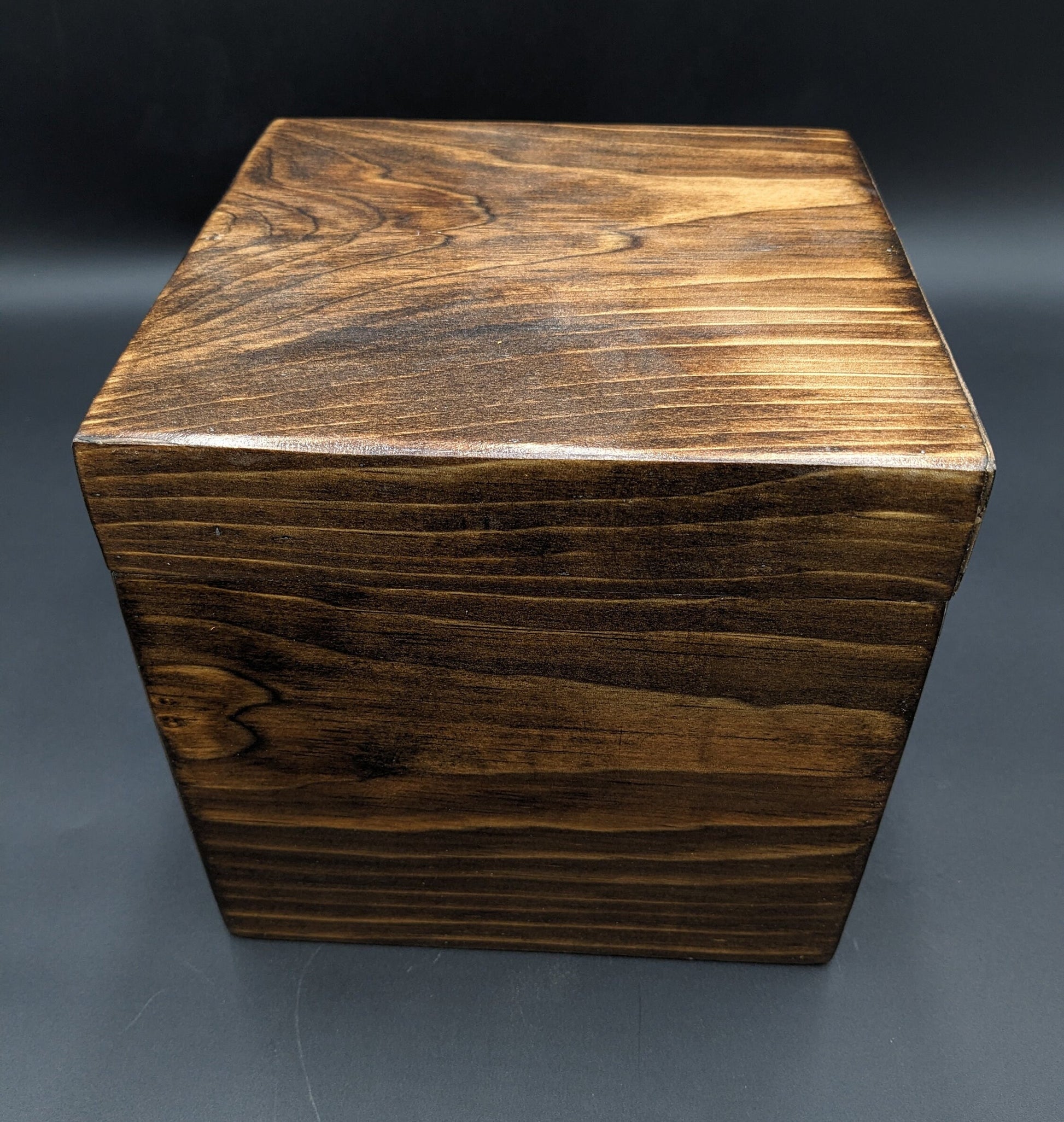 Handmade Wooden Urn: Classic Memorial Keepsake (8x8x5.5 inches)