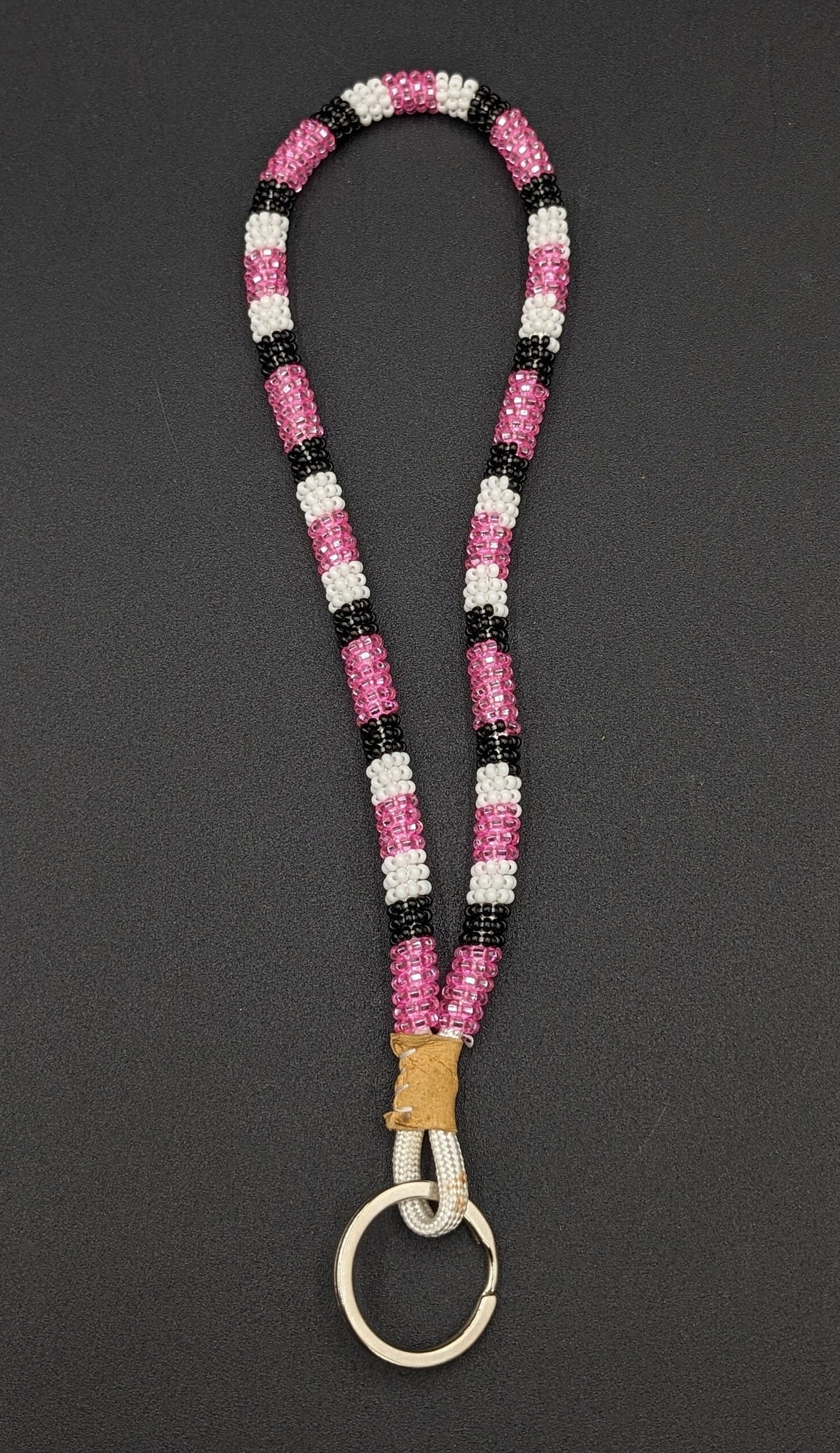 Keychain - Hand Beaded - Anishinaabe/Ojibway Made- Free Shipping