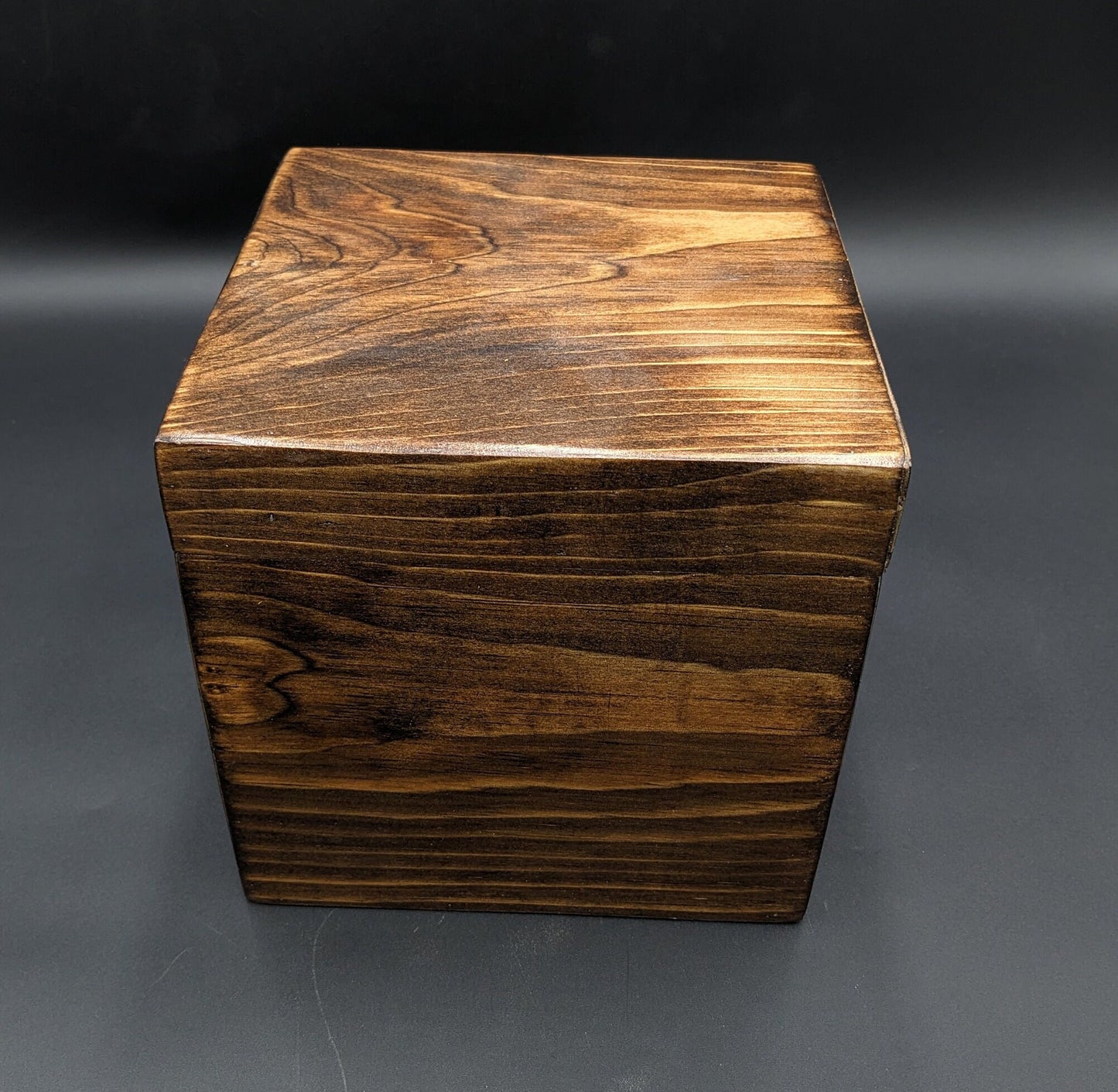 Handmade Wooden Urn: Classic Memorial Keepsake (8x8x5.5 inches)