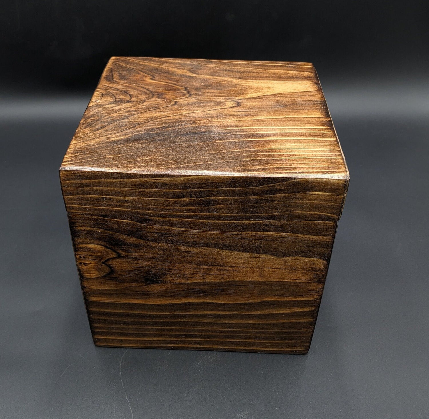 Handmade Wooden Urn: Classic Memorial Keepsake (8x8x5.5 inches)