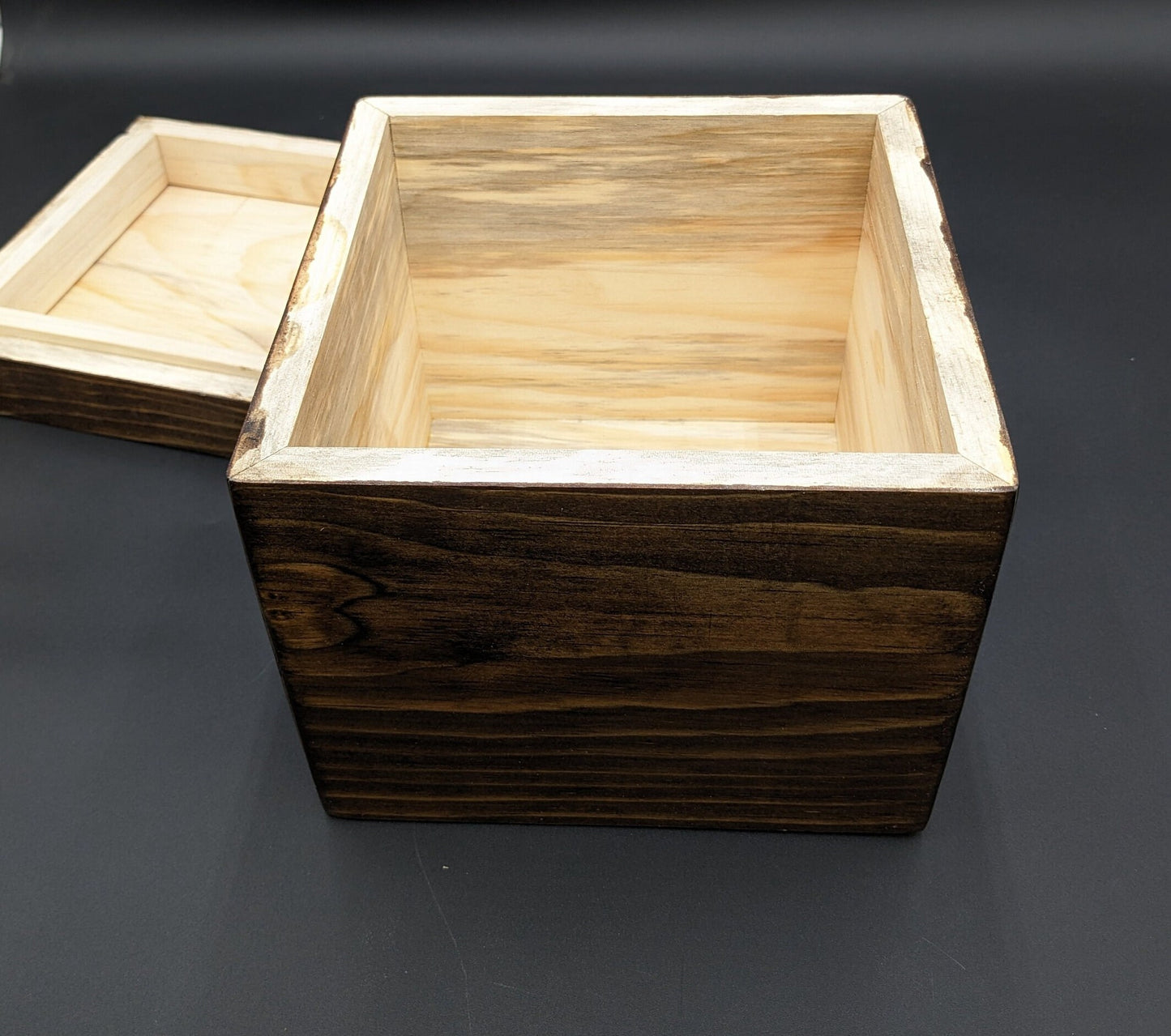 Handmade Wooden Urn: Classic Memorial Keepsake (8X8X5.5 Inches)