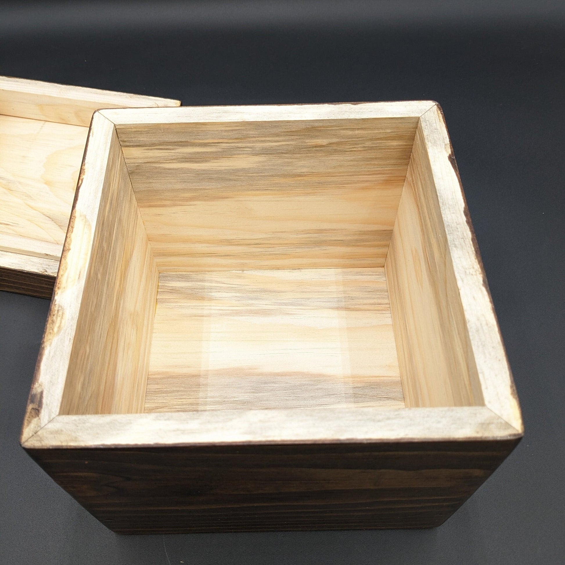 Handmade Wooden Urn: Classic Memorial Keepsake (8x8x5.5 inches)