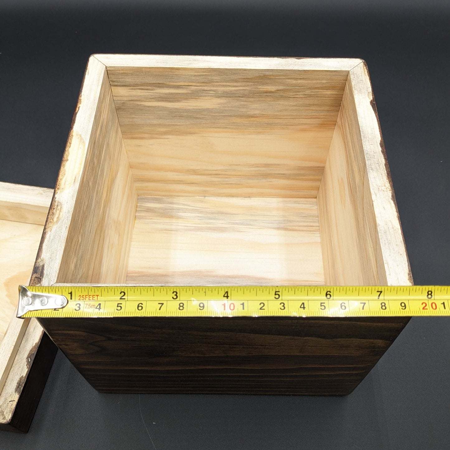 Handmade Wooden Urn: Classic Memorial Keepsake (8X8X5.5 Inches)