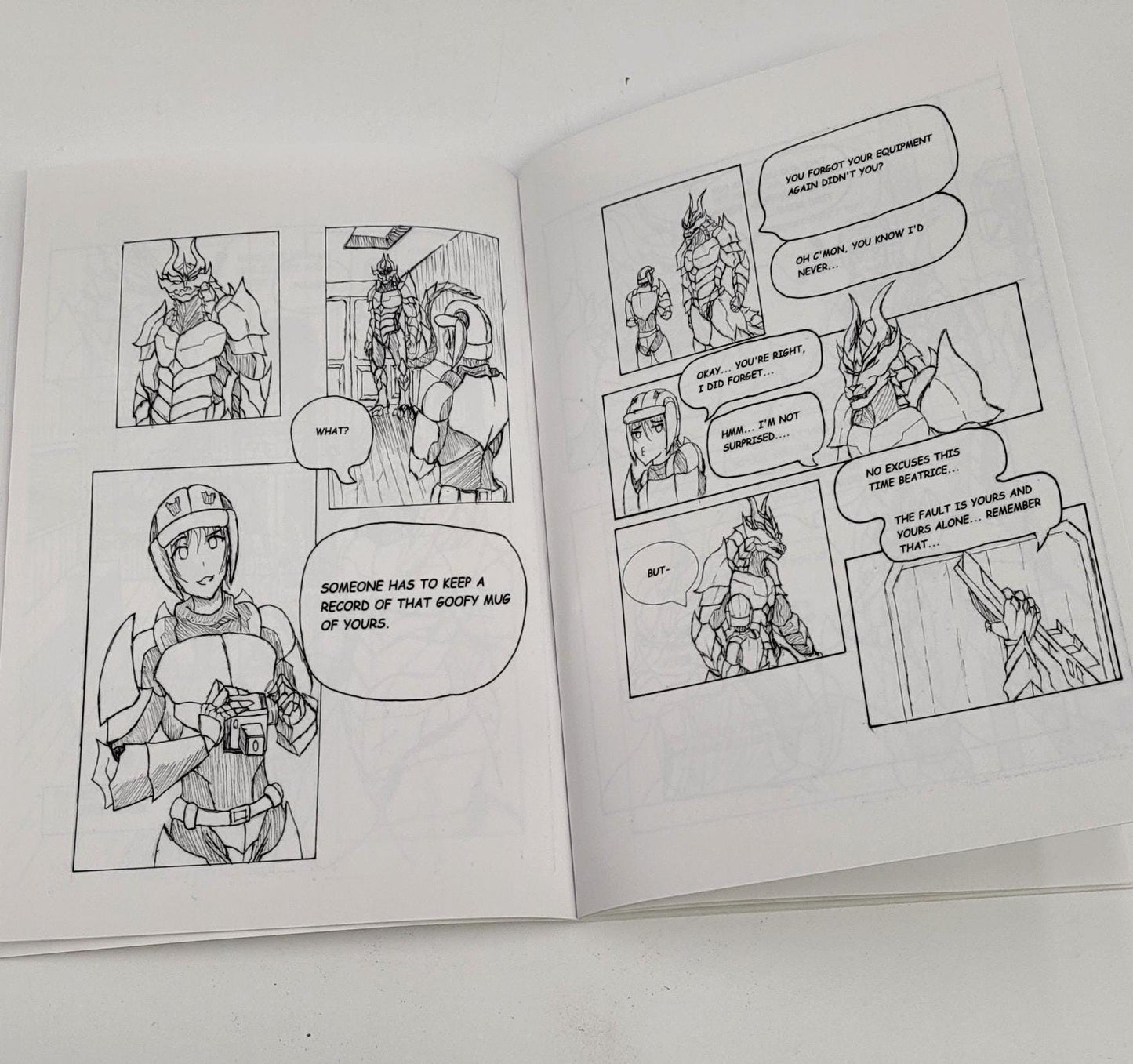 Original Graphic Novel and Action Figures set By Illustrator, Author and Sculptor, Dayton Adams: "Penumbra", A Manga Style Graphic Novel