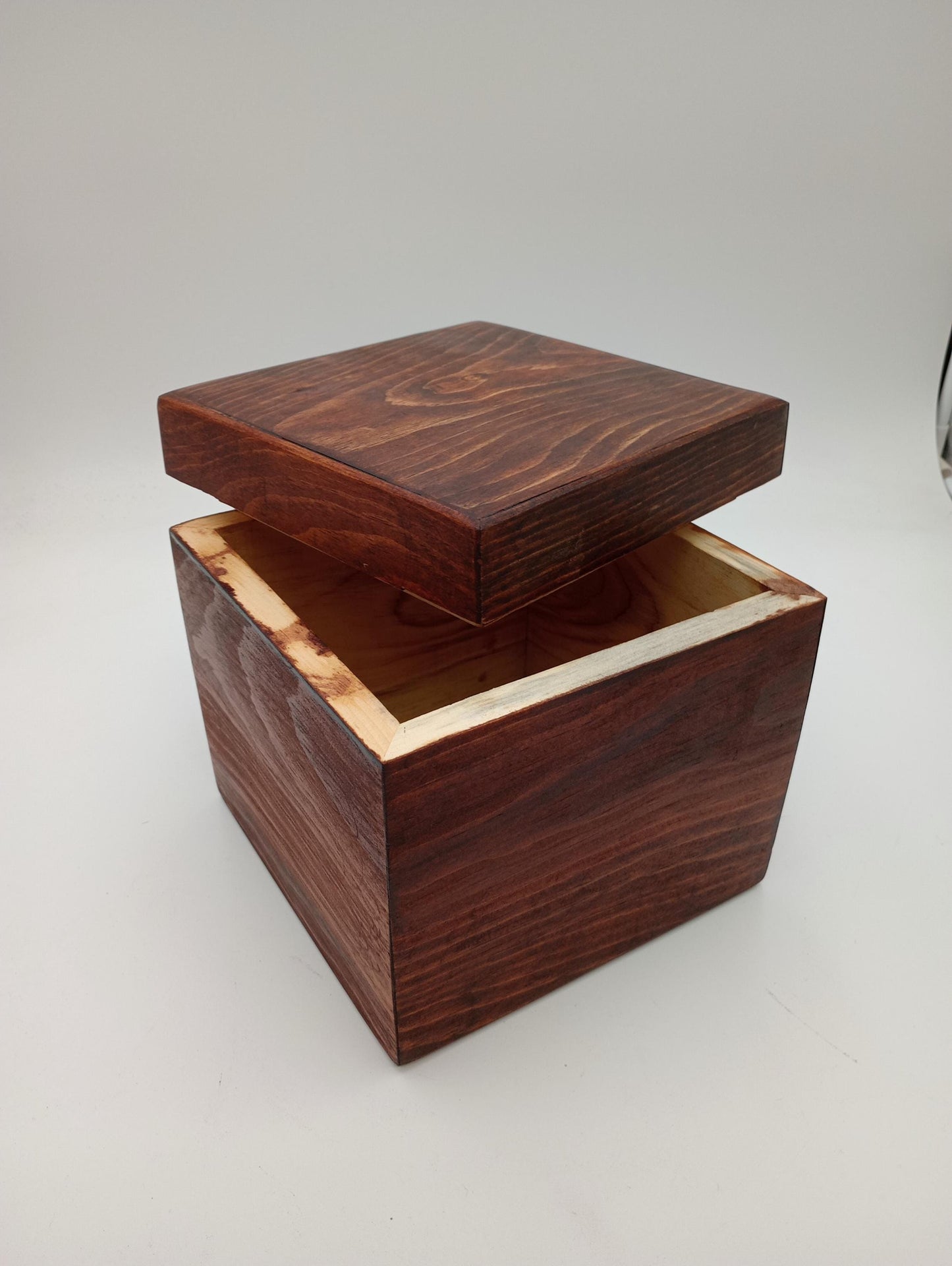 Handcrafted Wooden Urn: Tribal Artisan Design