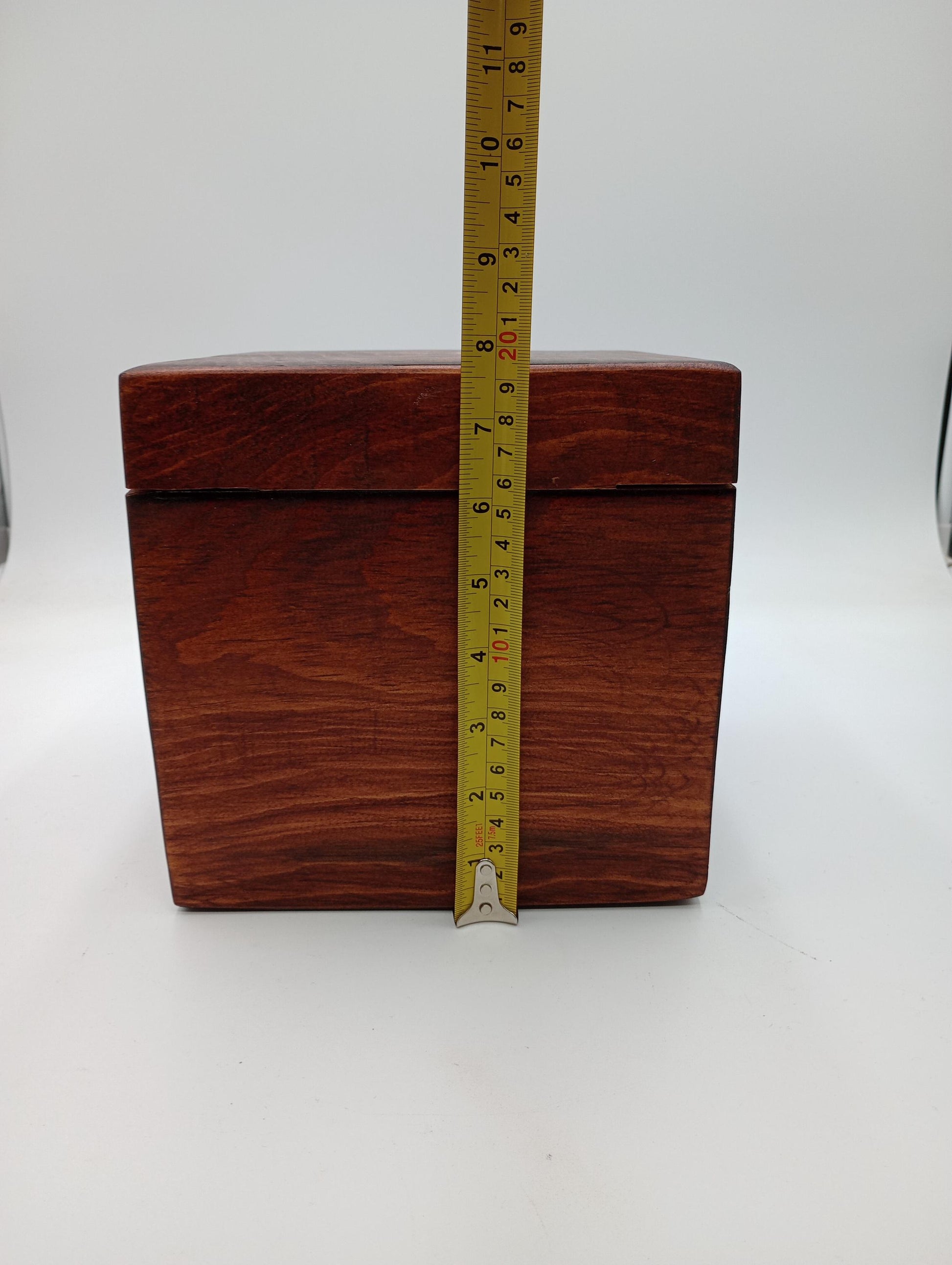 Handcrafted Wooden Urn: Tribal Artisan Design