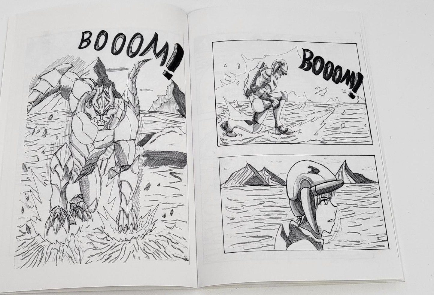 Original Graphic Novel and Action Figures set By Illustrator, Author and Sculptor, Dayton Adams: "Penumbra", A Manga Style Graphic Novel