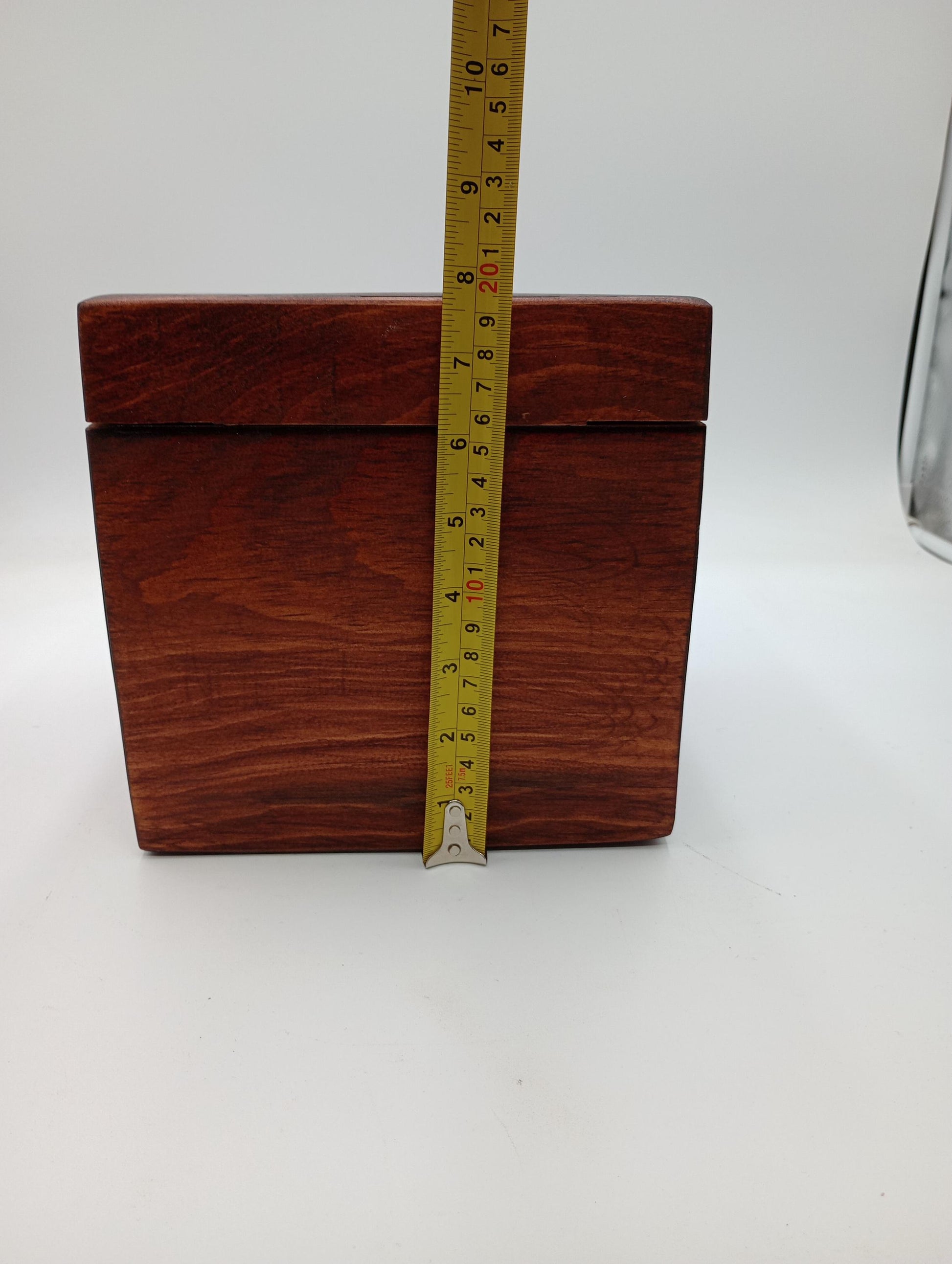 Handcrafted Wooden Urn: Tribal Artisan Design