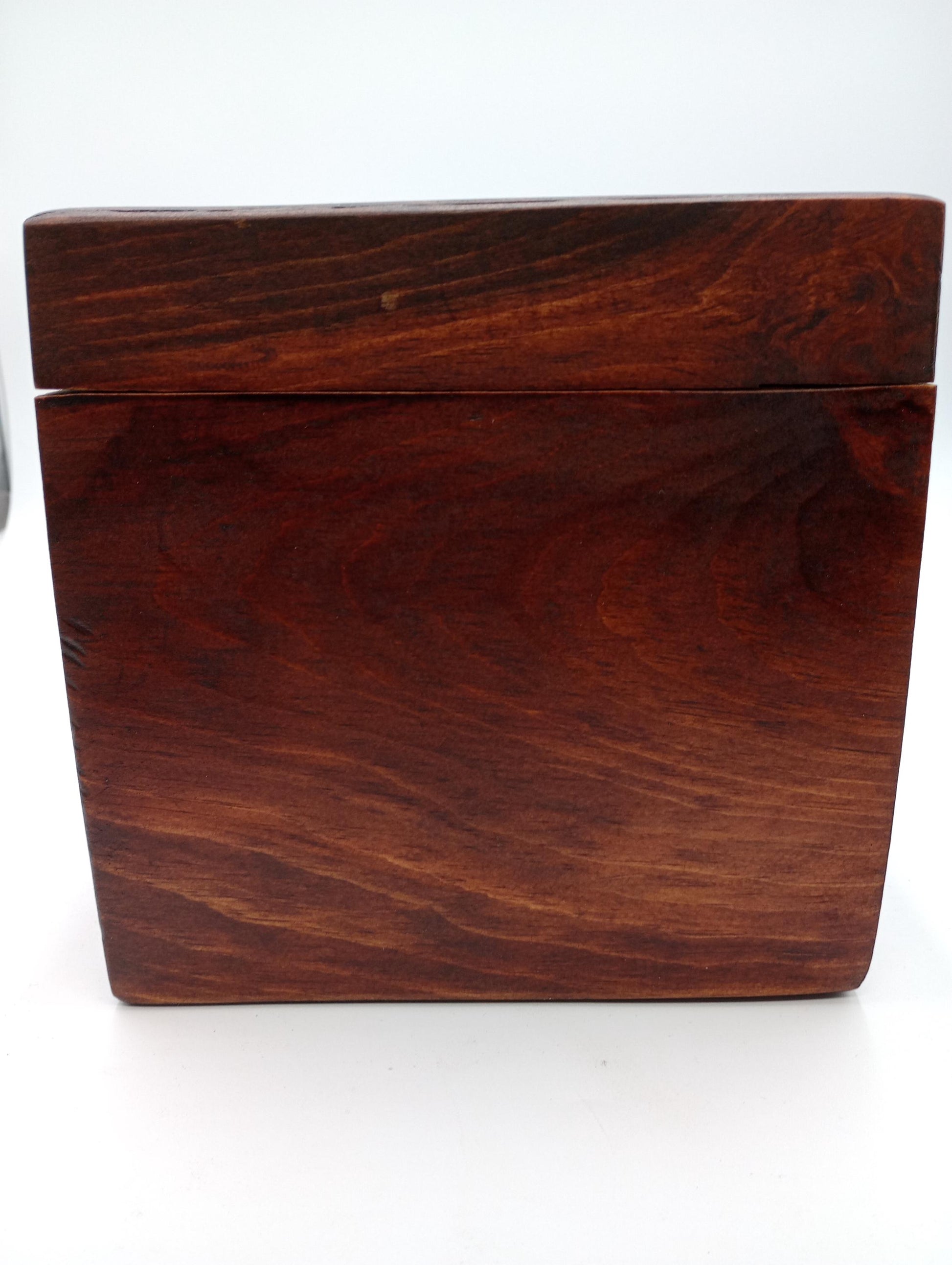 Handcrafted Wooden Urn: Tribal Artisan Design