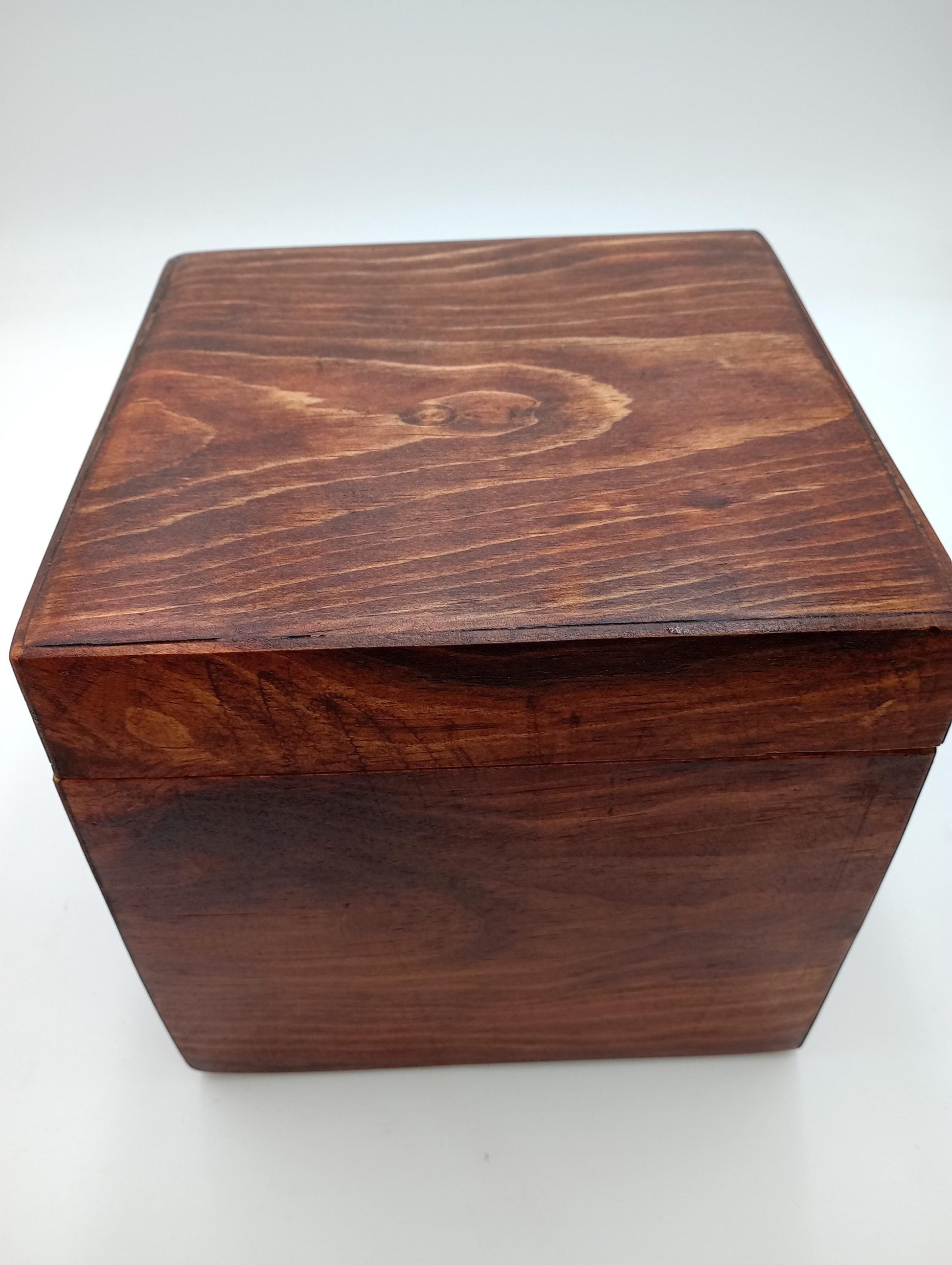 Handcrafted Wooden Urn: Tribal Artisan Design