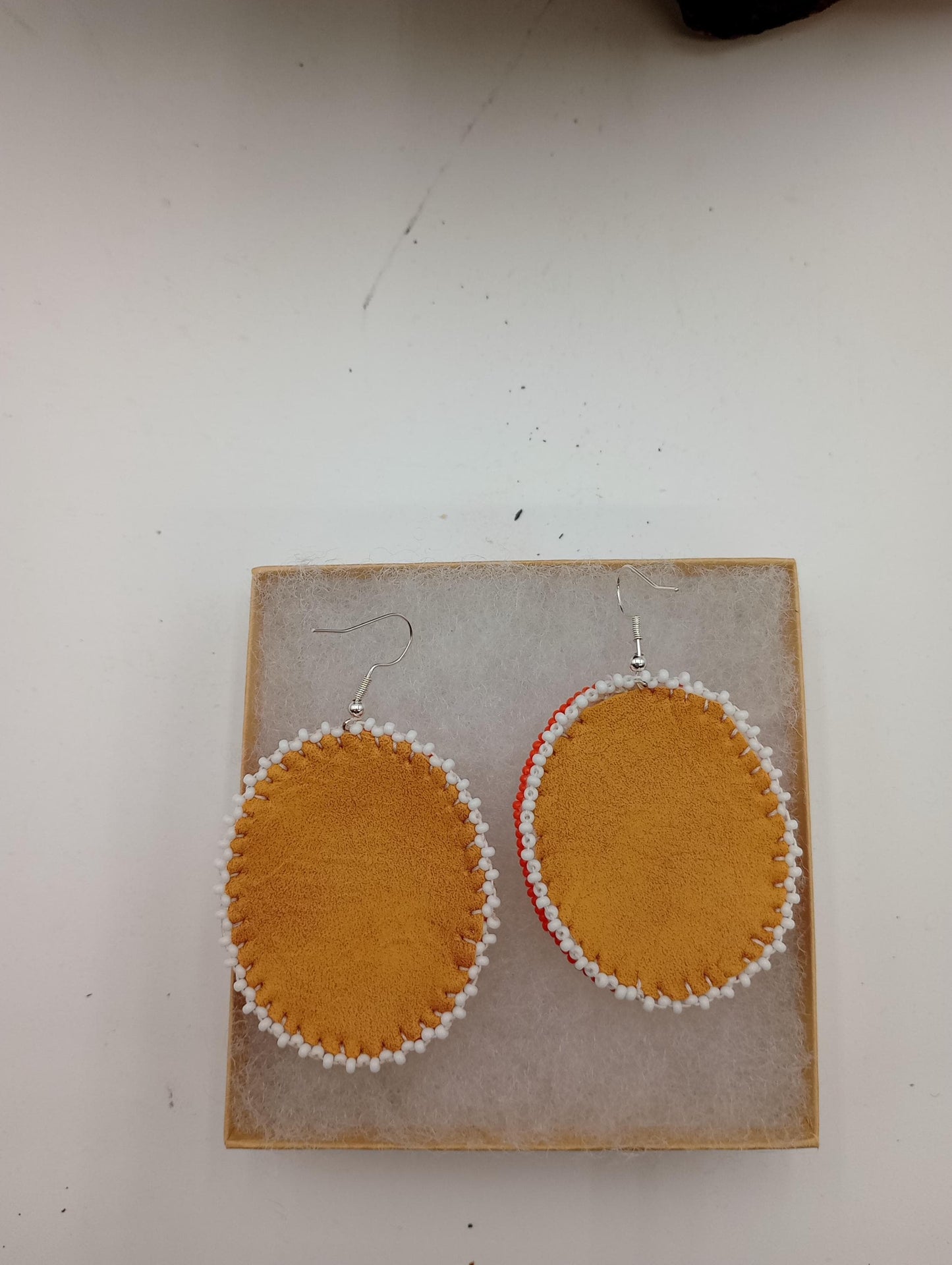 Hand Beaded Earrings: Anishinaabe/Ojibwe Beadwork, Hypoallergenic Hooks