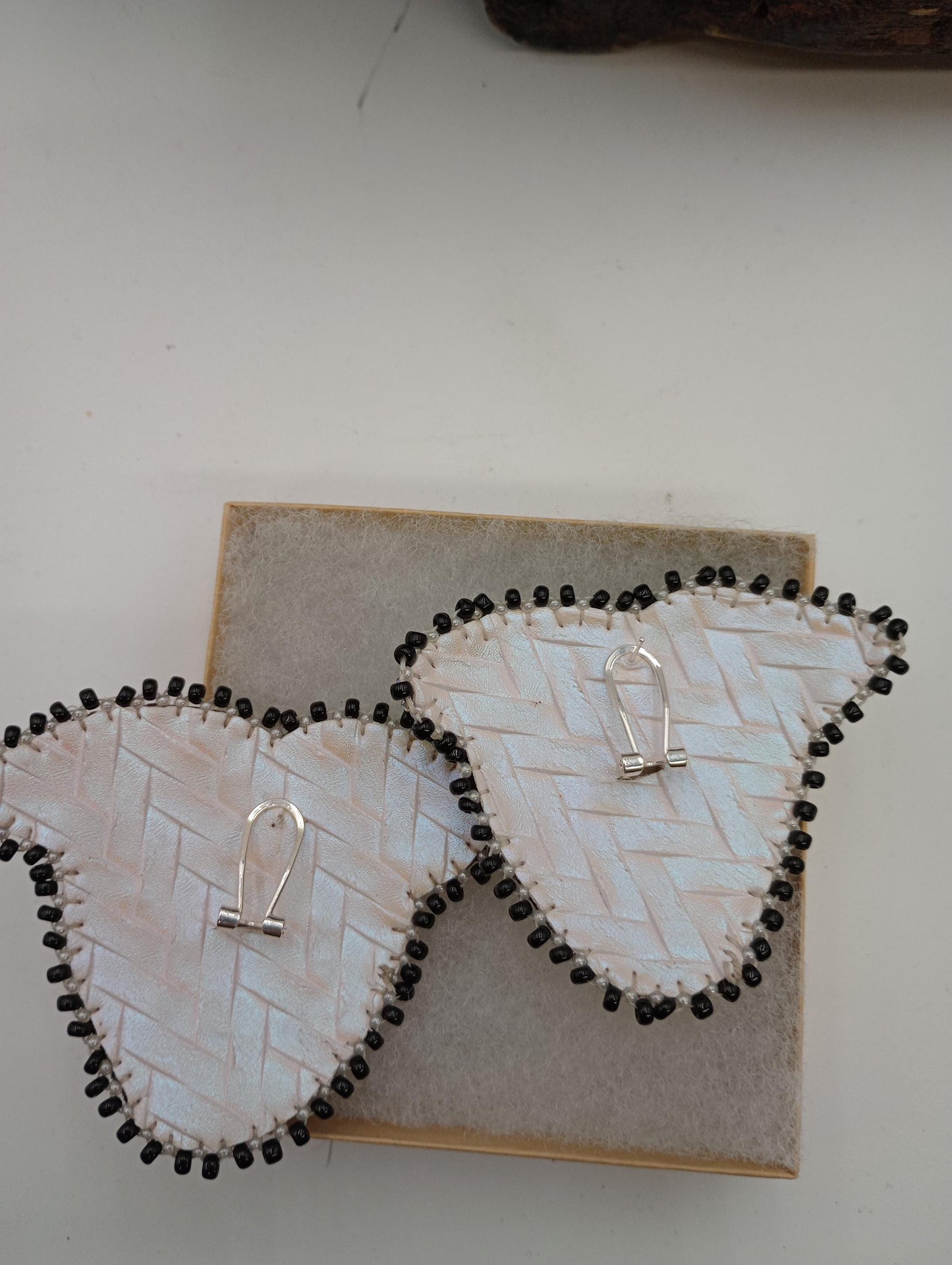 Beaded Strawberry Earrings: Handmade Ojibwe-Inspired Statement Jewelry