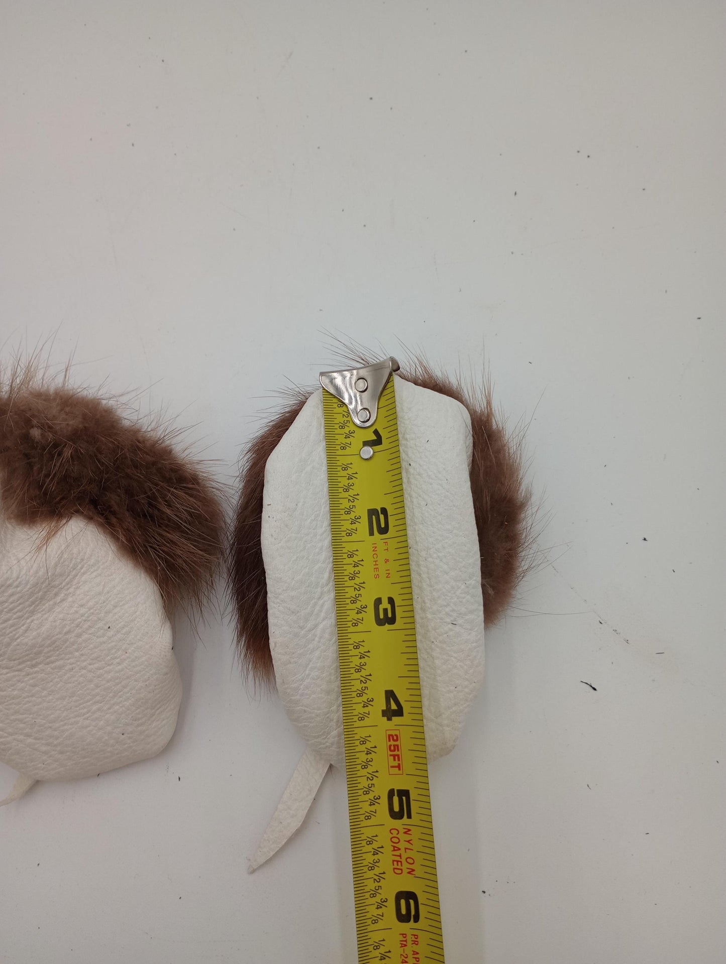 Handmade Leather & Beaver Fur Baby Moccasins: Ojibwe Pucker Toe Design