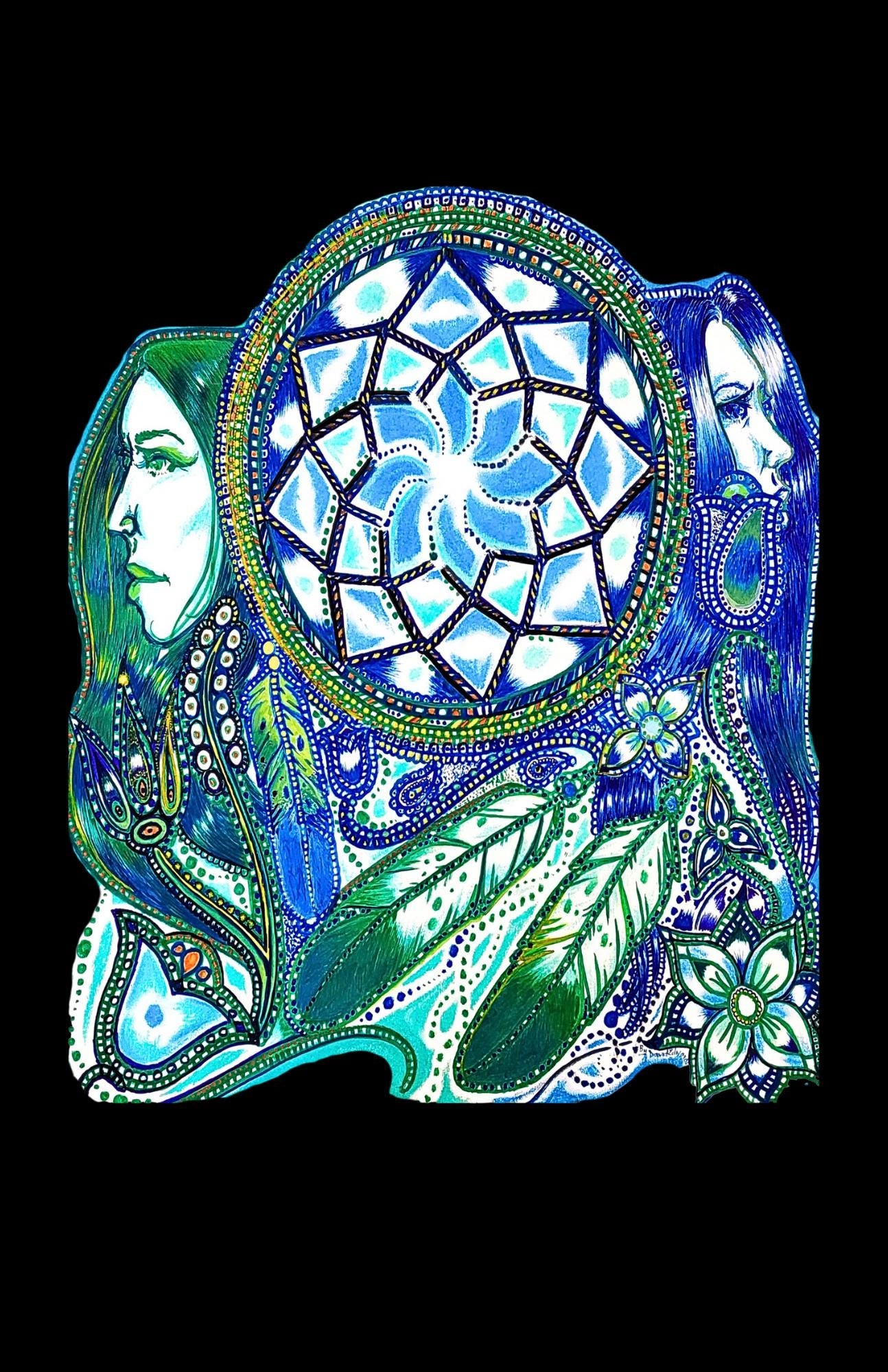 Ojibwe Artist David Edwards Hoodie: Indigenous Art Sweatshirt