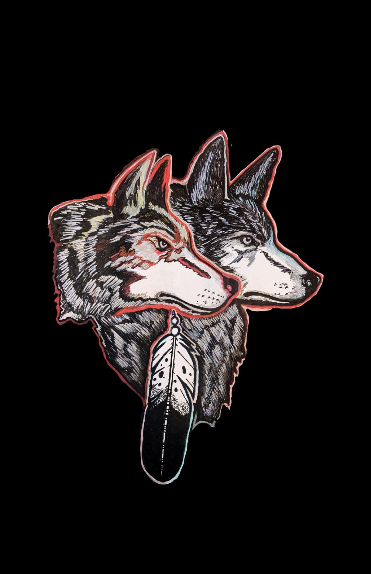 Ojibwe Artist T-Shirt – Original Indigenous Artwork, Heavyweight Cotton