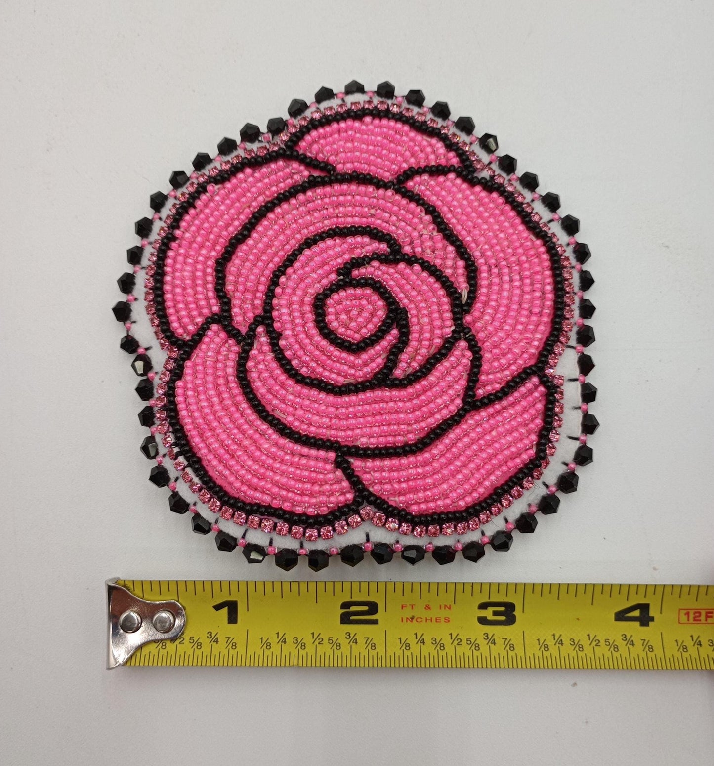 Handmade Beaded Hair Barrette – Ojibwe Anishinaabe Artisan Design