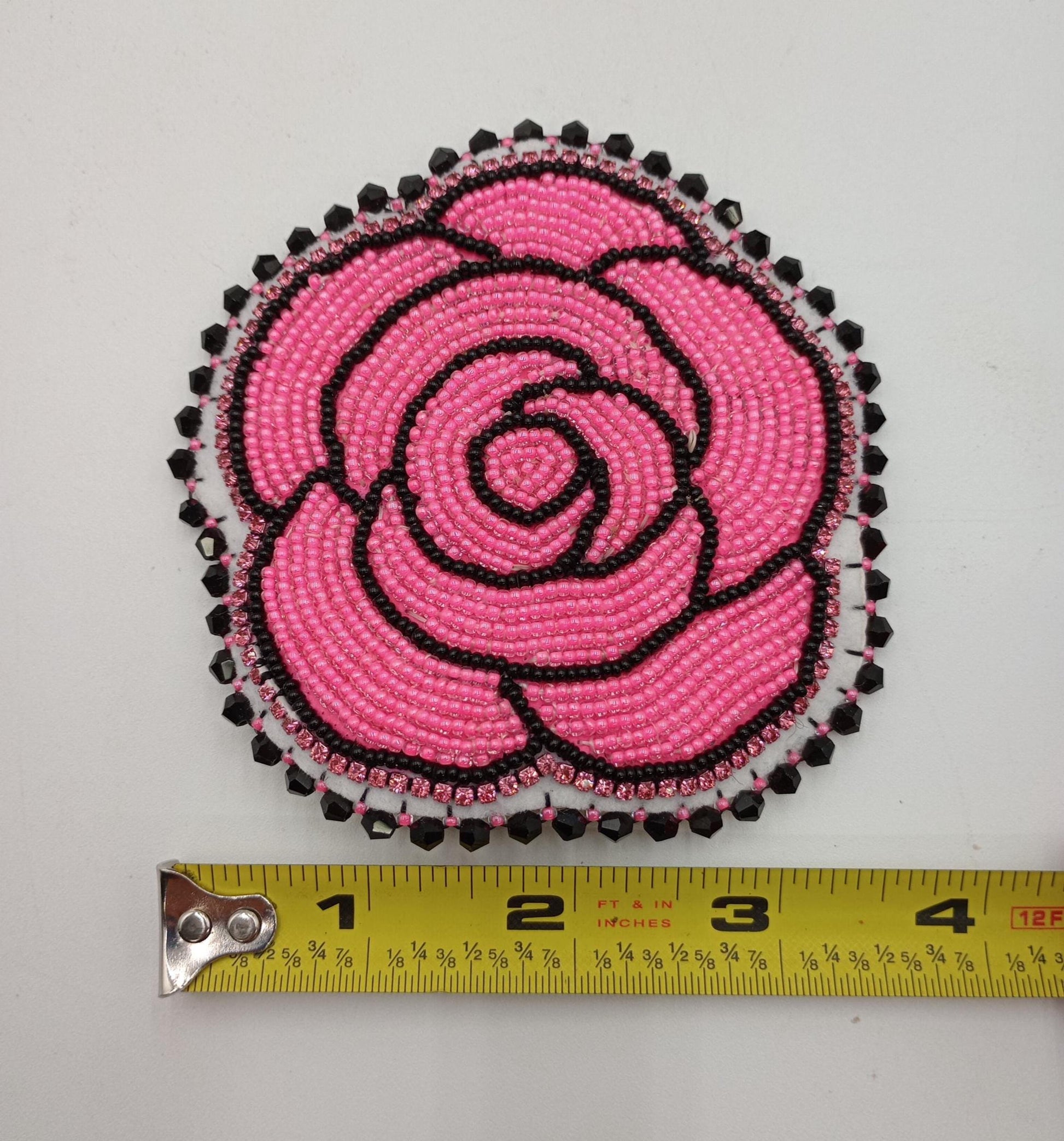 Handmade Beaded Hair Barrette – Ojibwe Anishinaabe Artisan Design