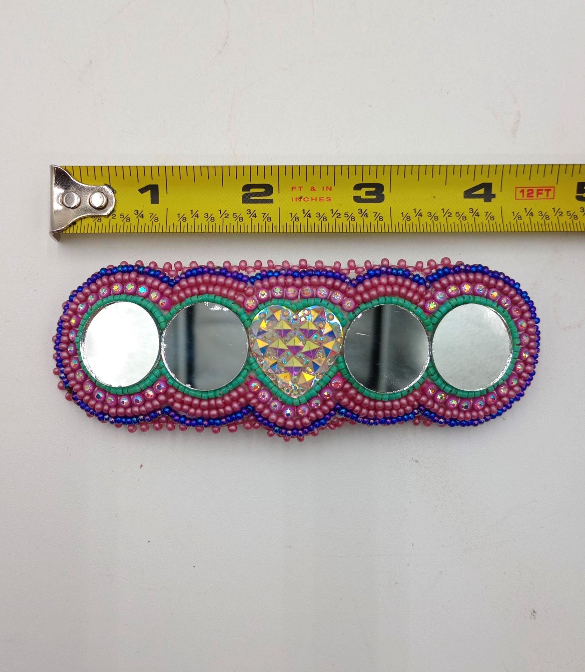 Hand Beaded Barrette Ojibwe Anishinaabe Made