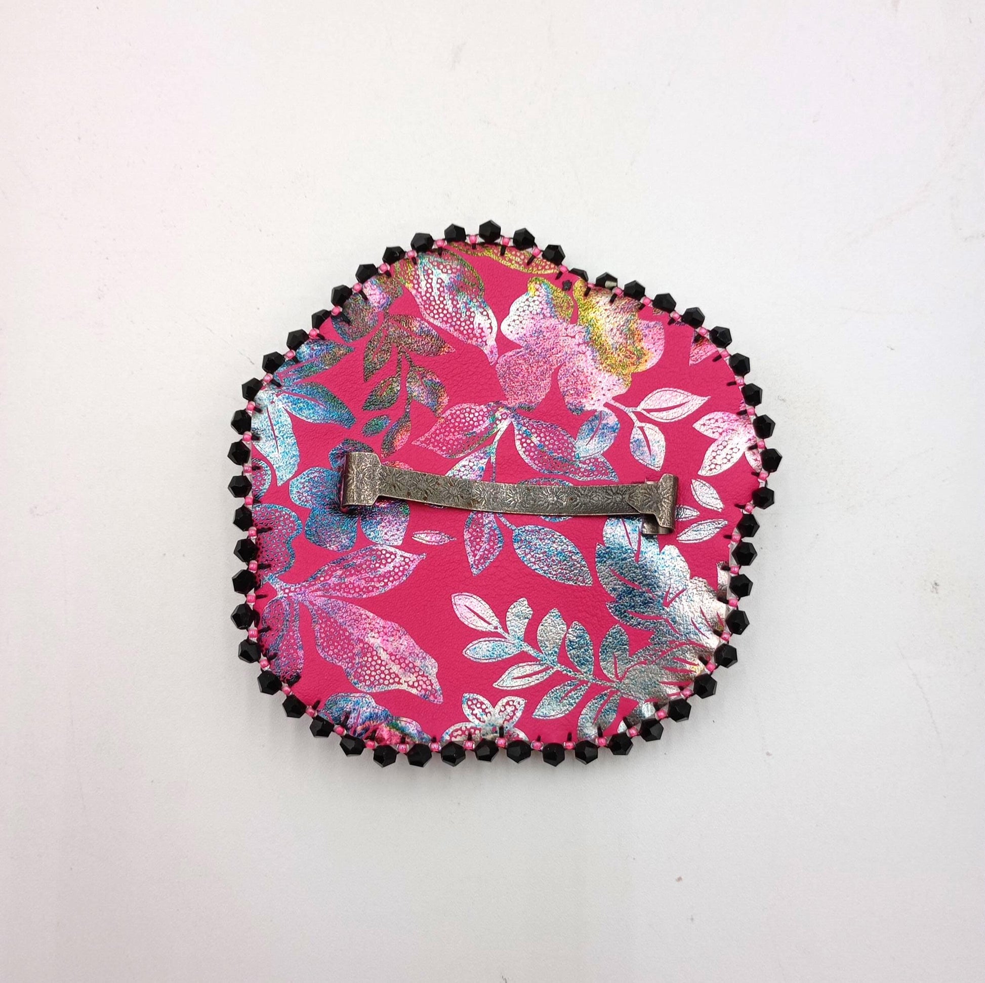 Handmade Beaded Hair Barrette – Ojibwe Anishinaabe Artisan Design