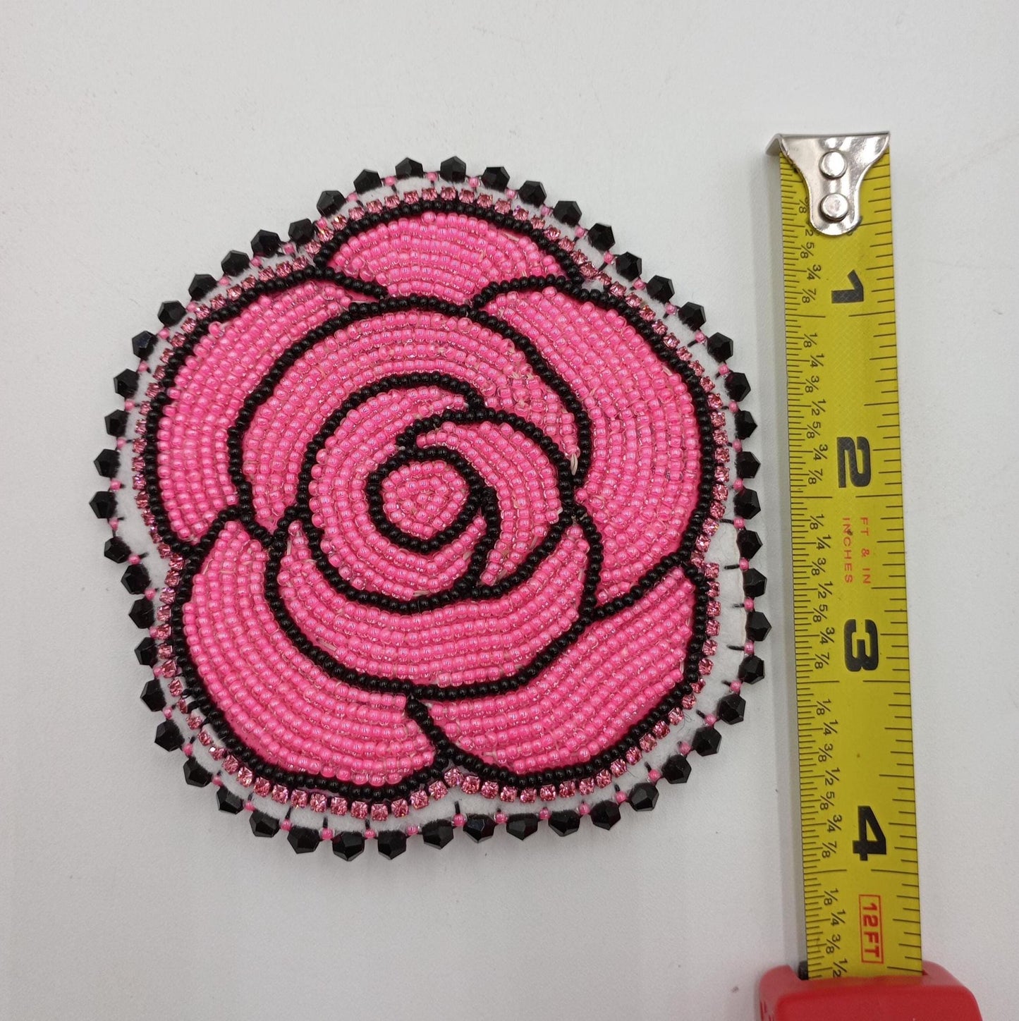 Handmade Beaded Hair Barrette – Ojibwe Anishinaabe Artisan Design