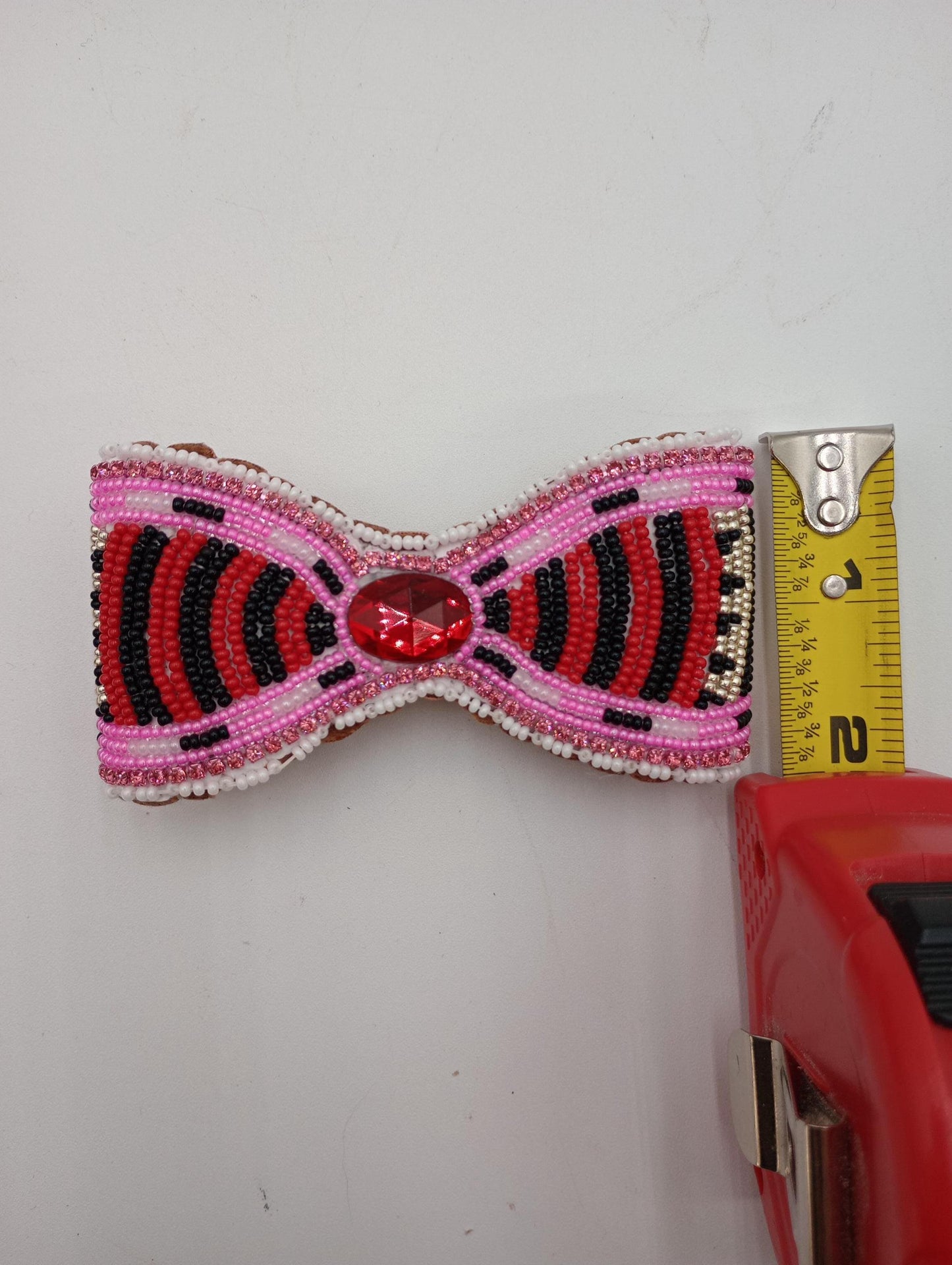 Hand Beaded Hair Barrette - Ojibwe Beading - 3 dimensional